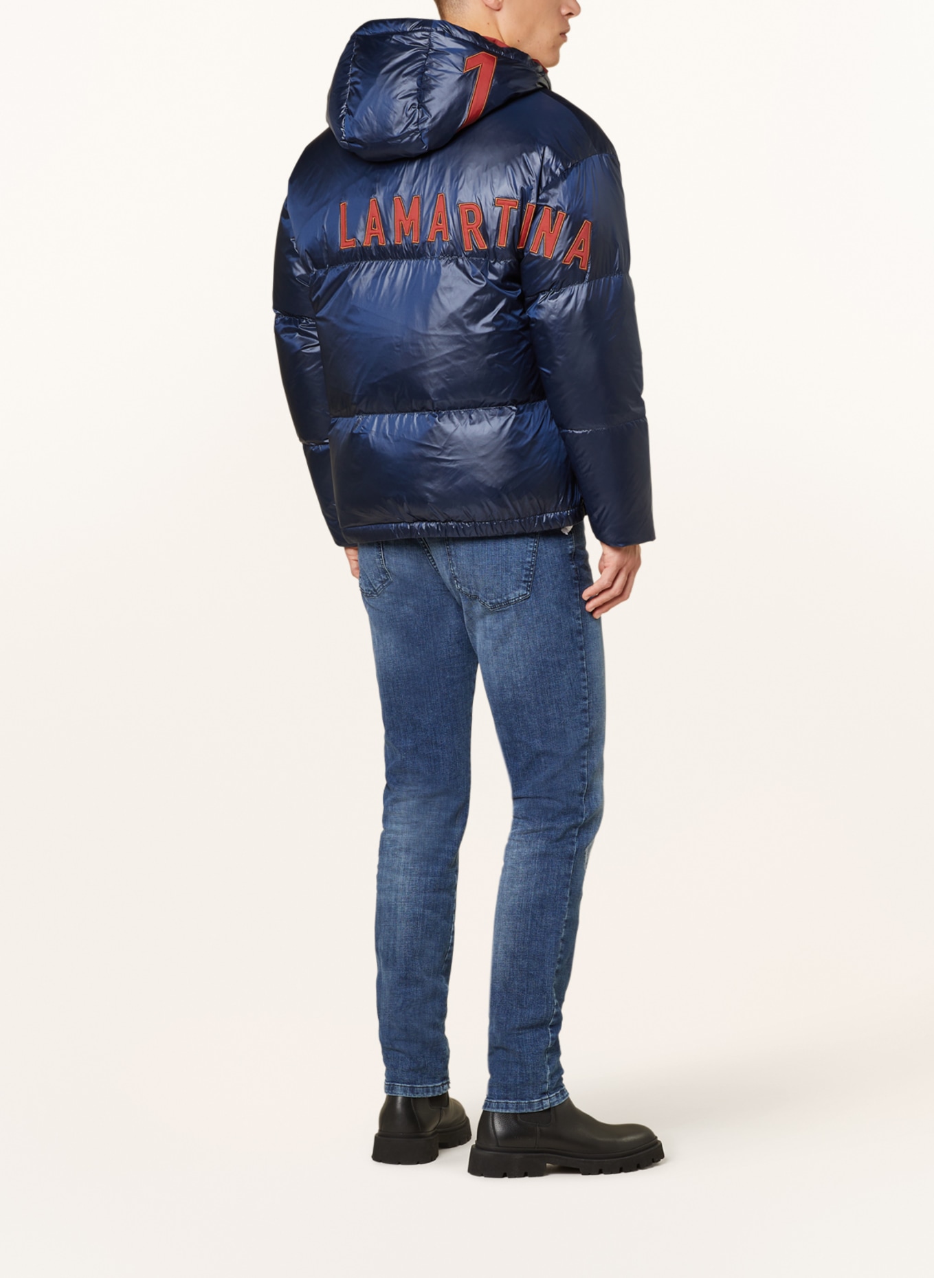 LA MARTINA Down jacket, Color: DARK BLUE (Image 3)