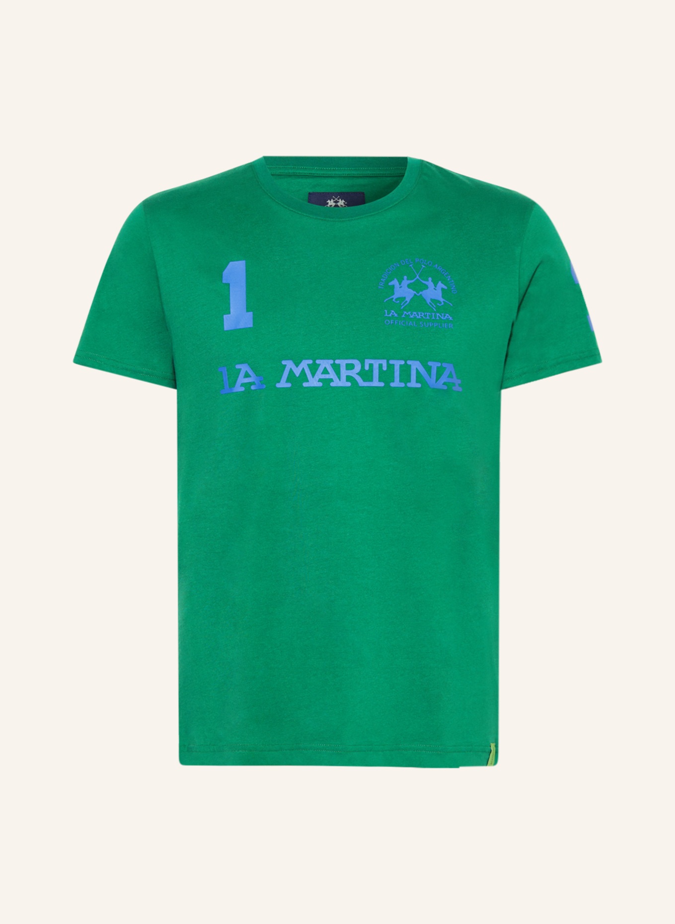 LA MARTINA T-shirt CHEST, Color: GREEN/ BLUE (Image 1)
