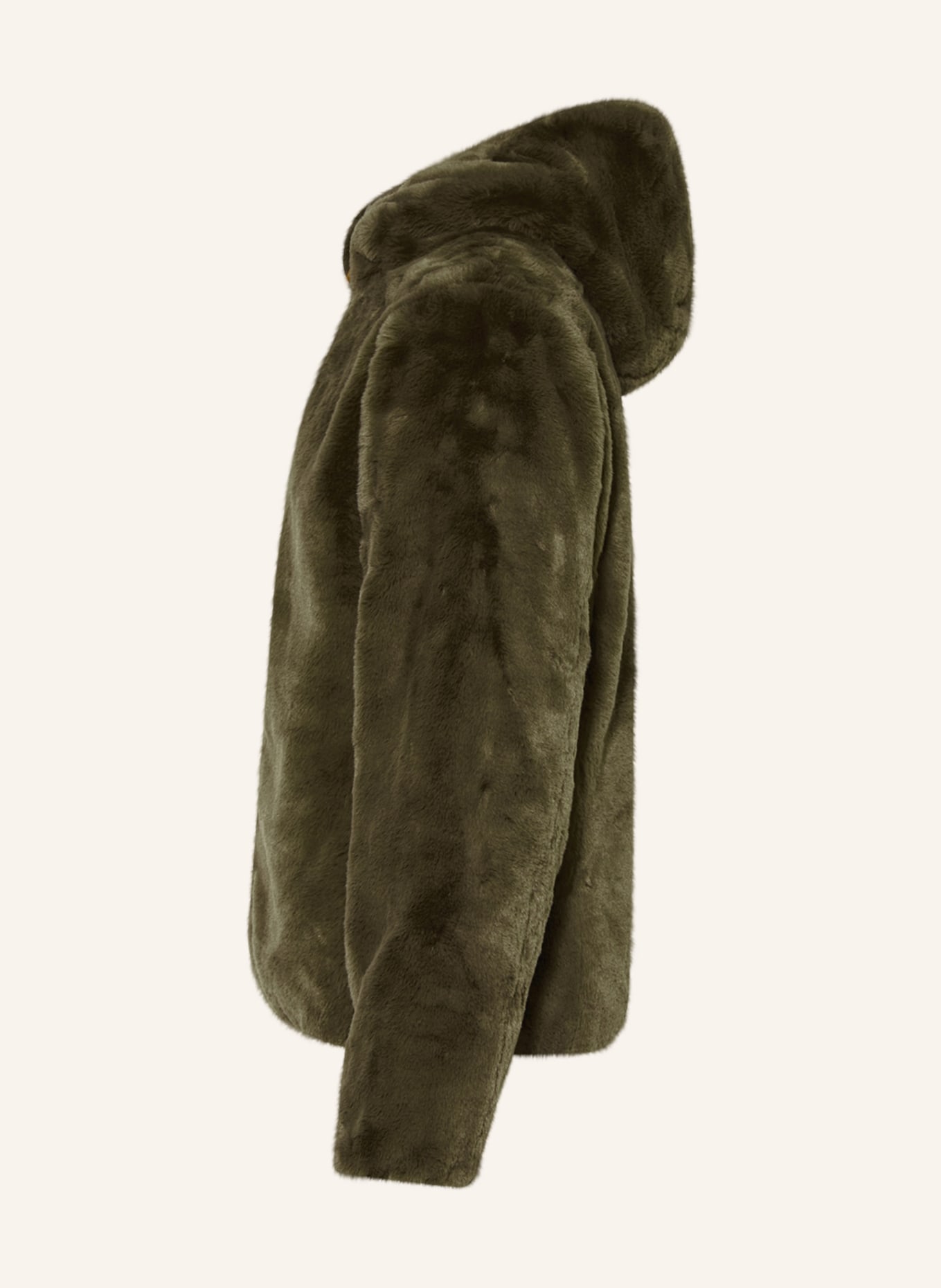 SAVE THE DUCK Oboustranná bunda z umělé kožešiny FURY CHLOE, Barva: OLIVOVÁ (Obrázek 4)