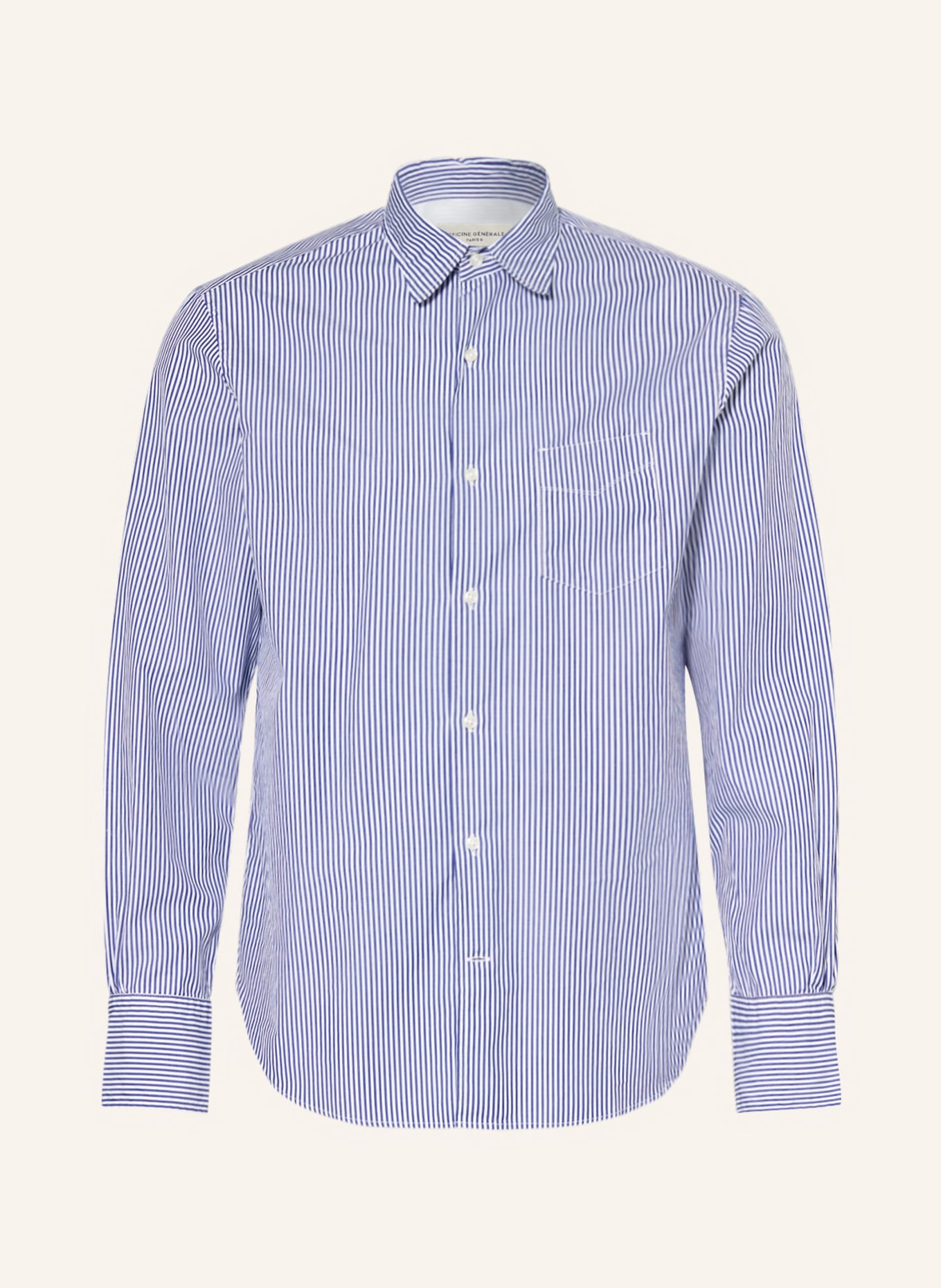 Officine Générale Shirt BENOIT regular fit, Color: WHITE/ BLUE (Image 1)