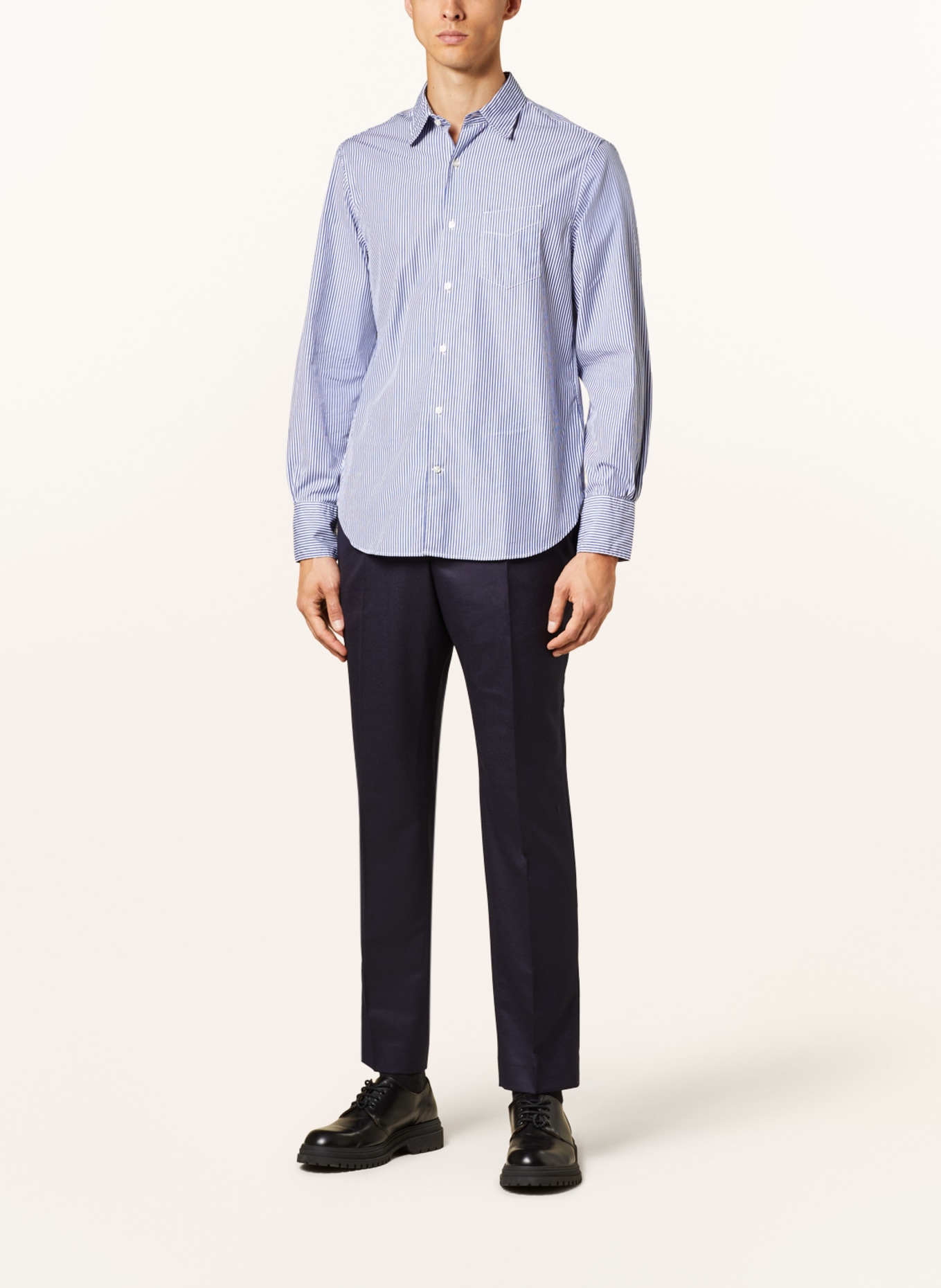 Officine Générale Shirt BENOIT regular fit, Color: WHITE/ BLUE (Image 2)
