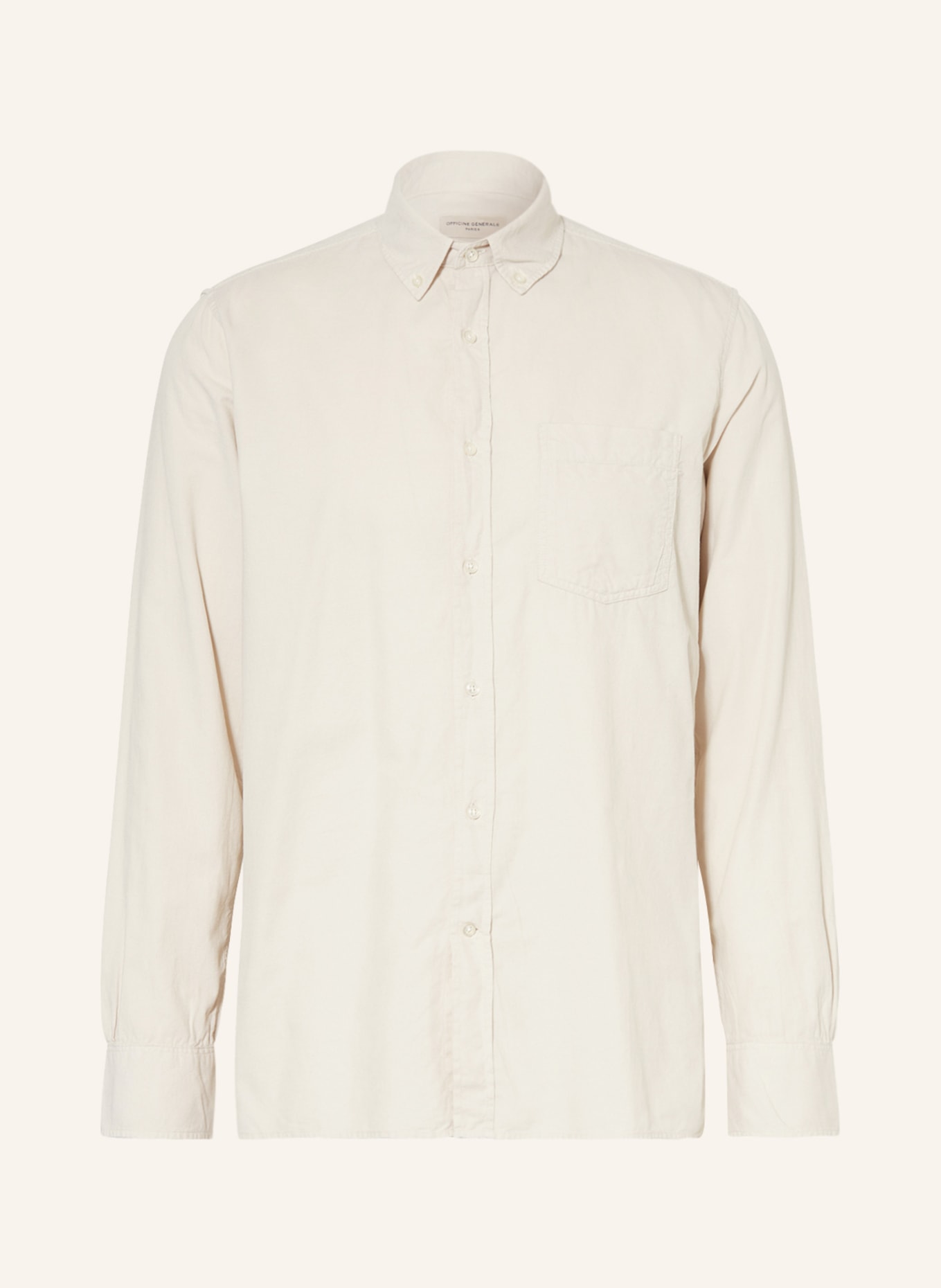 Officine Générale Corduroy shirt ARSENE regular fit, Color: ECRU (Image 1)