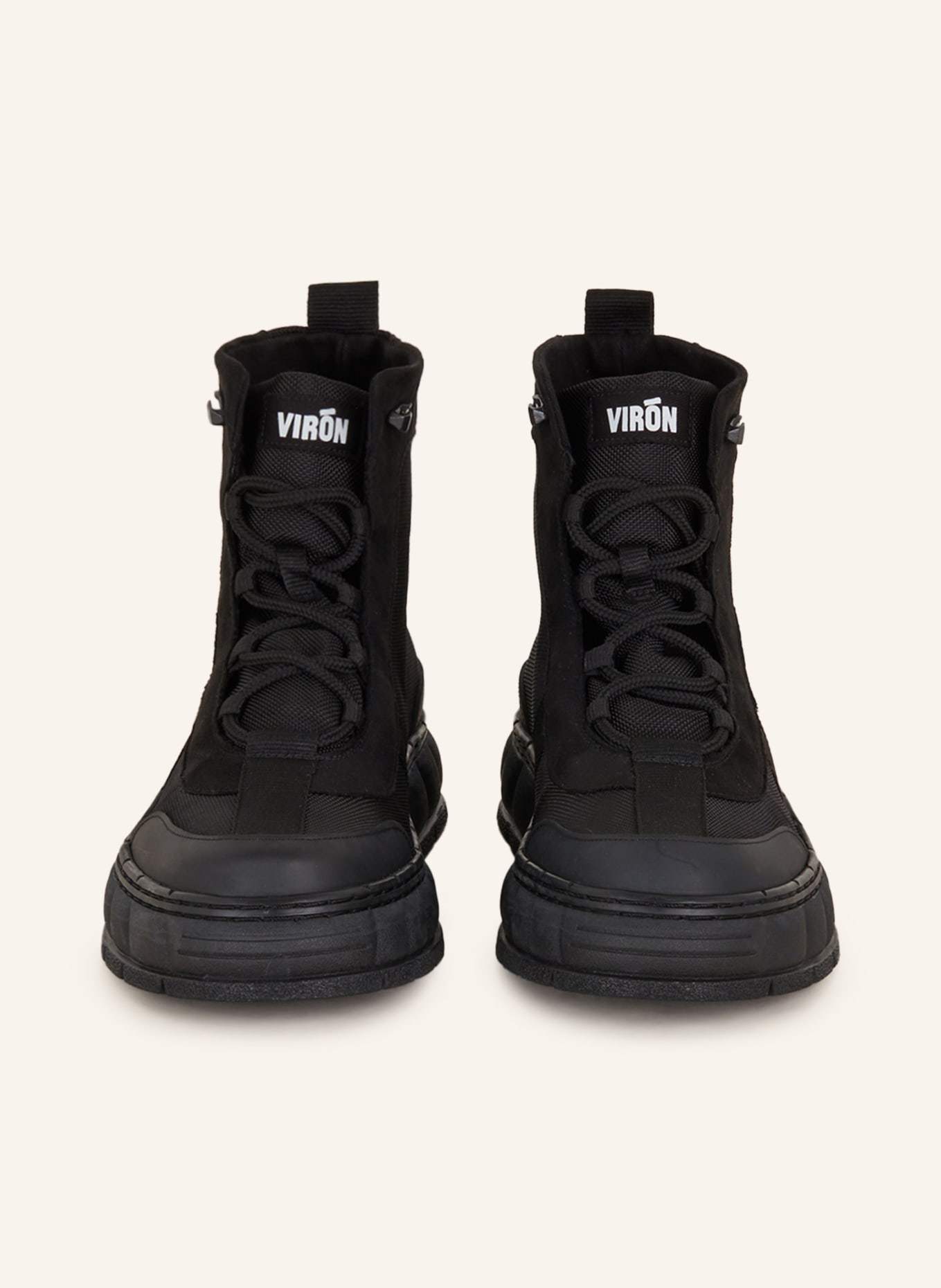 VIRÒN Lace-up boots 2017, Color: BLACK (Image 3)