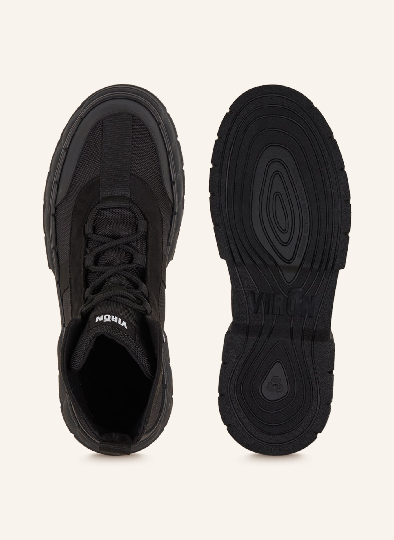 VIRÒN Lace-up boots 2017, Color: BLACK (Image 5)