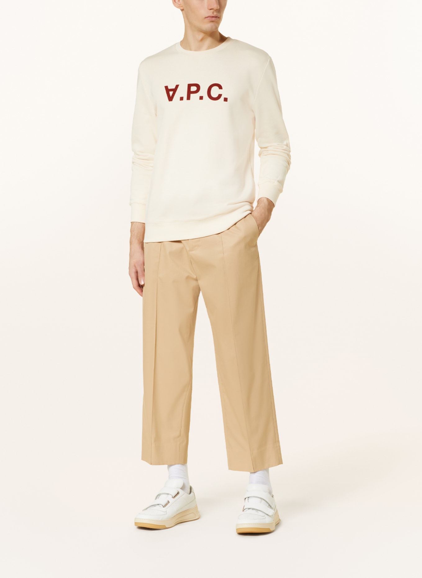 A.P.C. Sweatshirt, Farbe: CREME/ BRAUN (Bild 2)