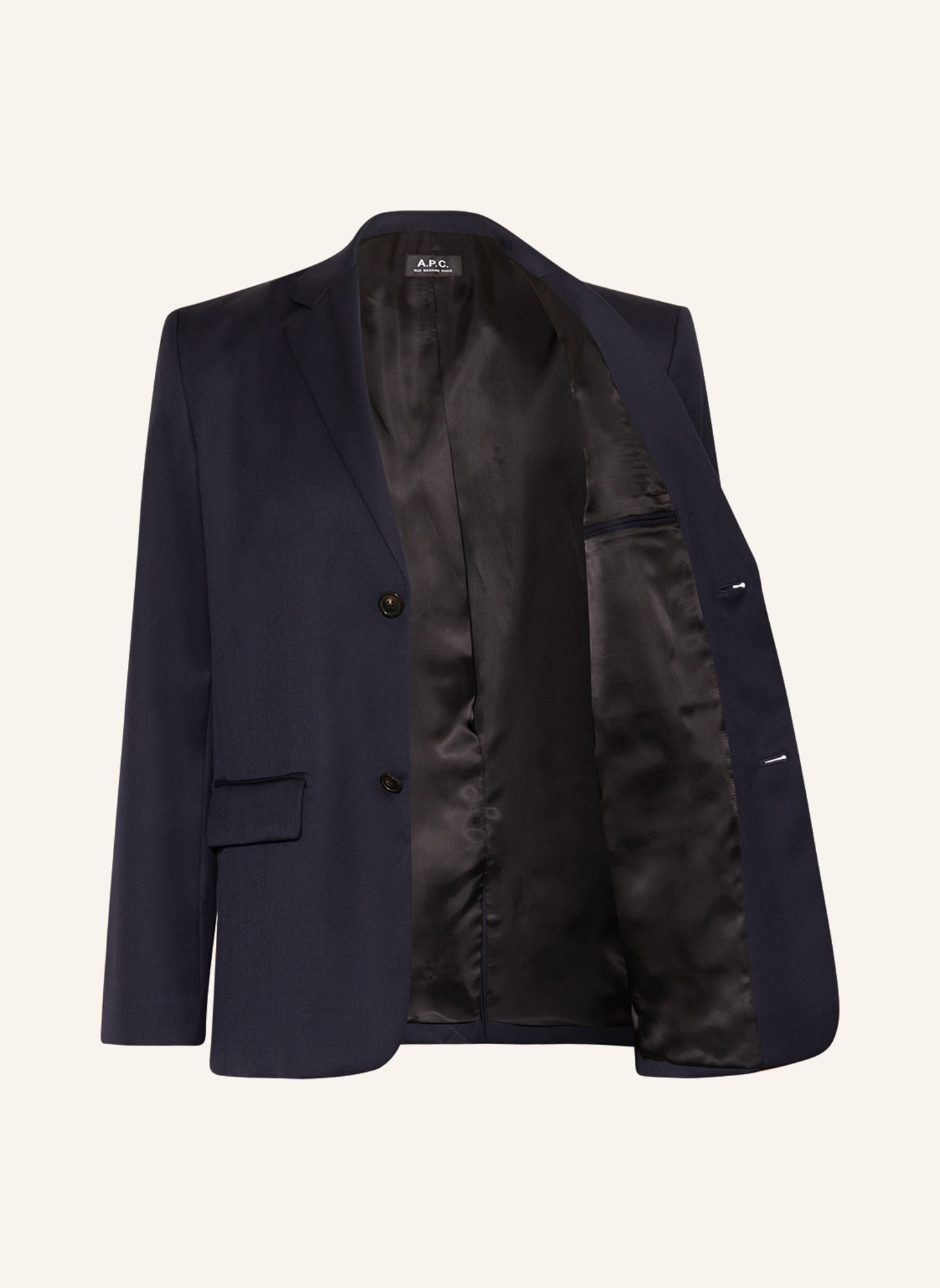 A.P.C. Suit jacket HARRY regular fit, Color: IAK DARK NAVY (Image 4)