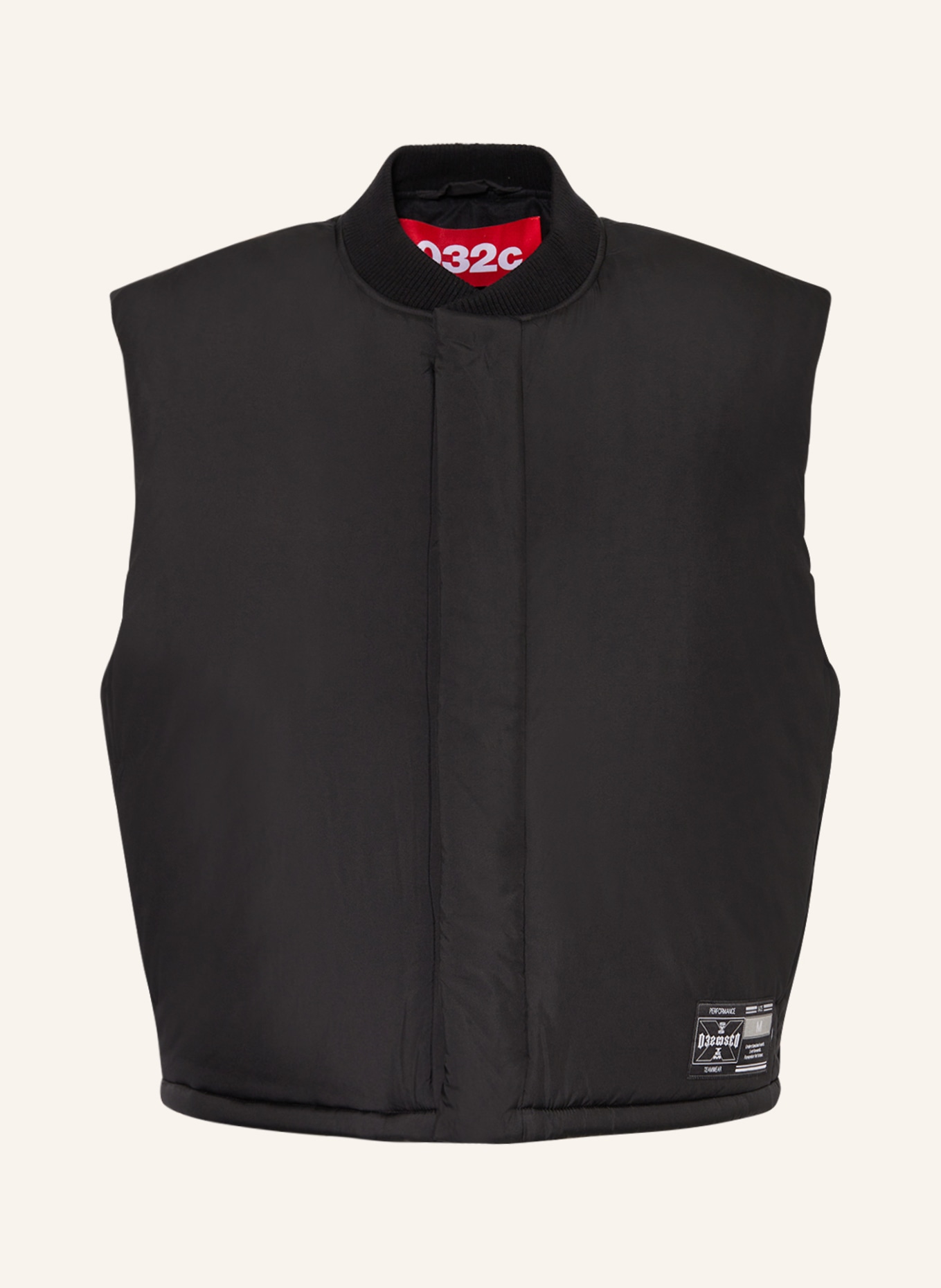 032c Quilted vest SPIDERLEG, Color: BLACK/ WHITE (Image 1)