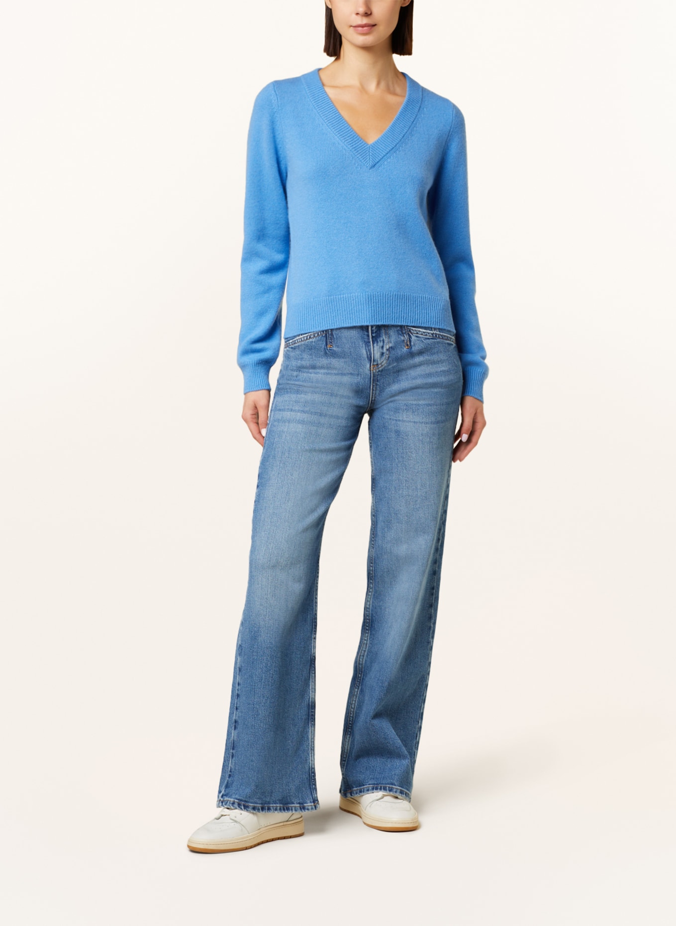 REPEAT Cashmere-Pullover, Farbe: HELLBLAU (Bild 2)
