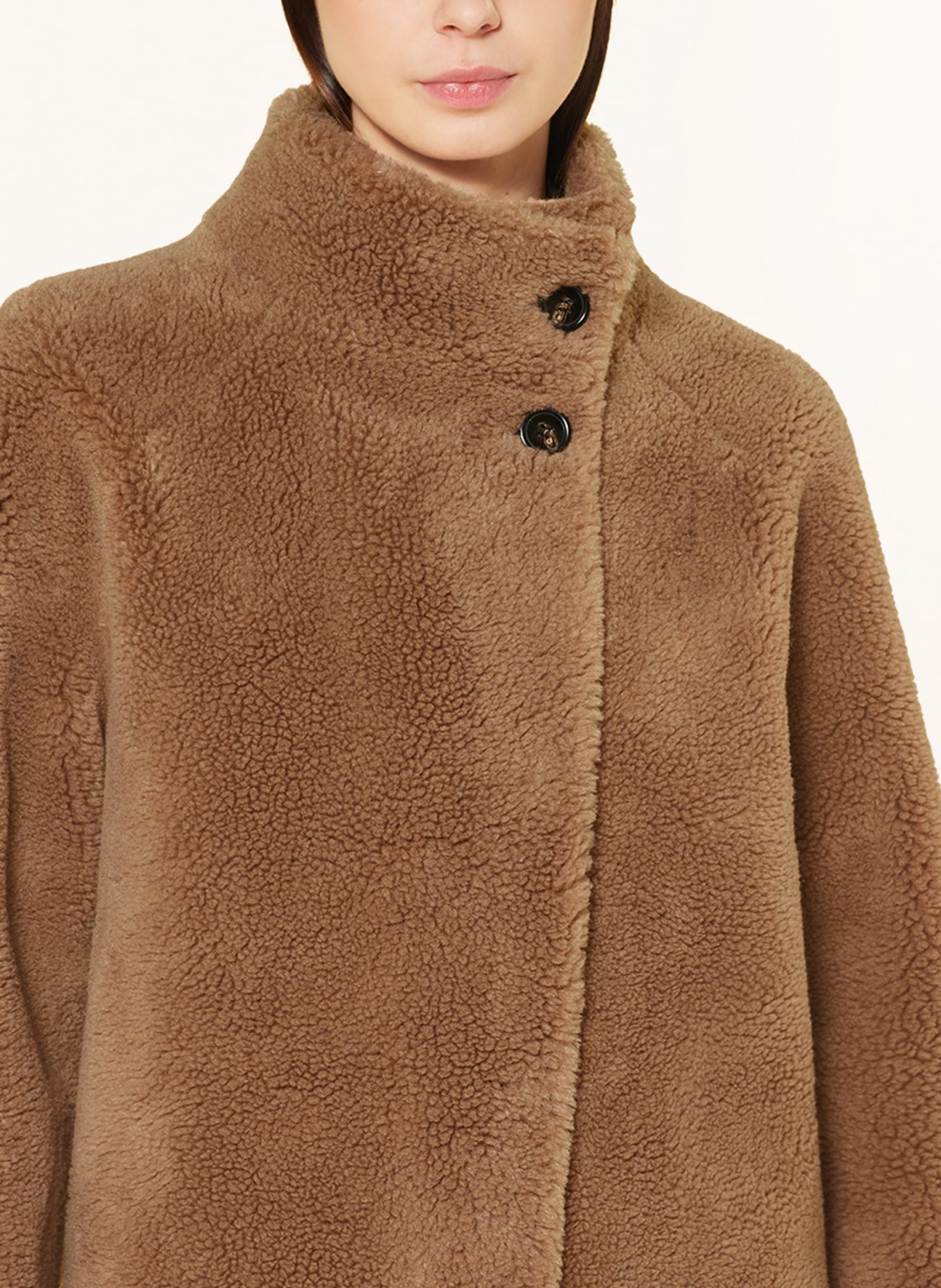 REPEAT Reversible teddy jacket, Color: CAMEL (Image 5)