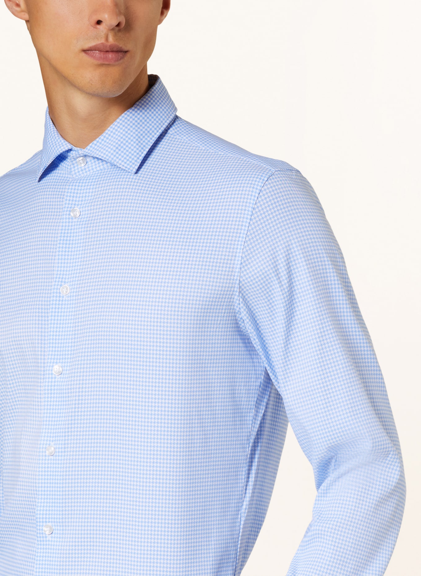 seidensticker Shirt slim fit, Color: LIGHT BLUE/ WHITE (Image 4)