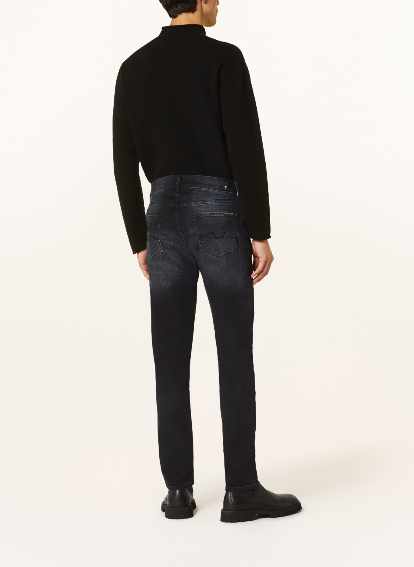 7 for all mankind Jeans slimmy tapered fit, Color: DARK BLUE (Image 3)