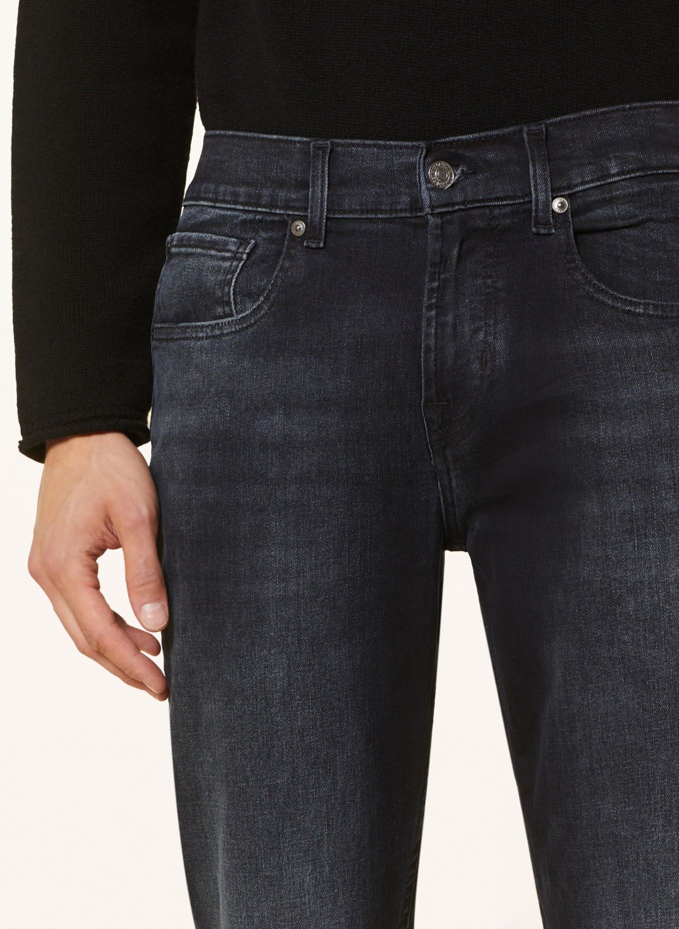 7 for all mankind Jeans slimmy tapered fit, Color: DARK BLUE (Image 5)