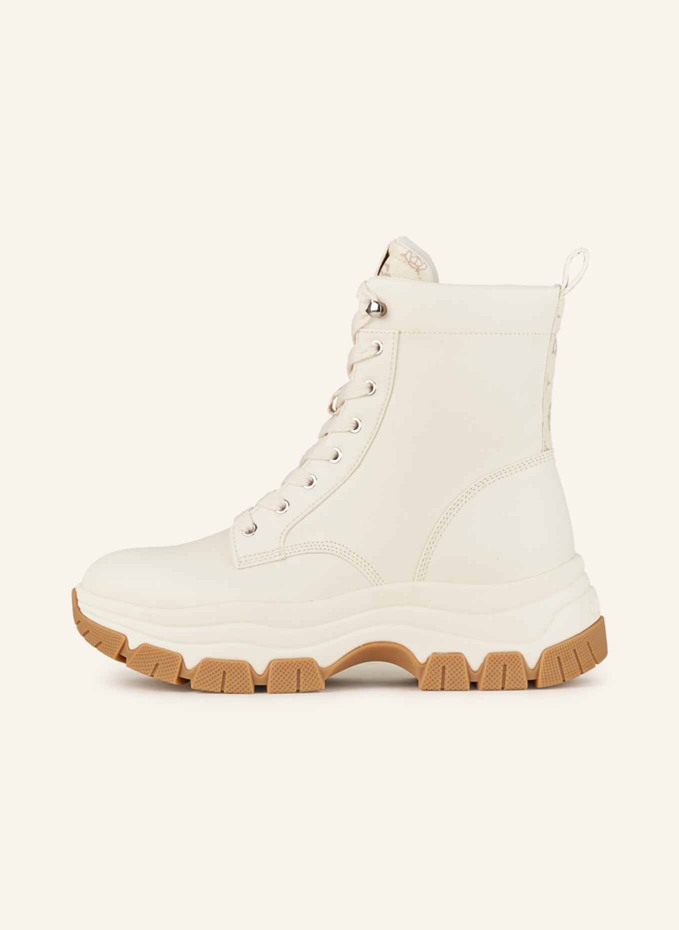 GUESS Lace-up boots KINOS, Color: CREAM (Image 4)
