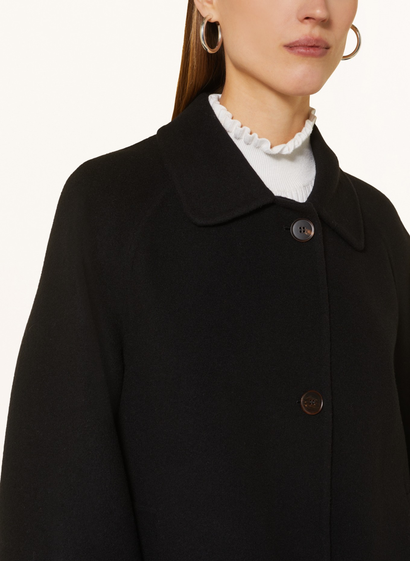 ANTONELLI firenze Pea coat EIJI, Color: BLACK (Image 4)