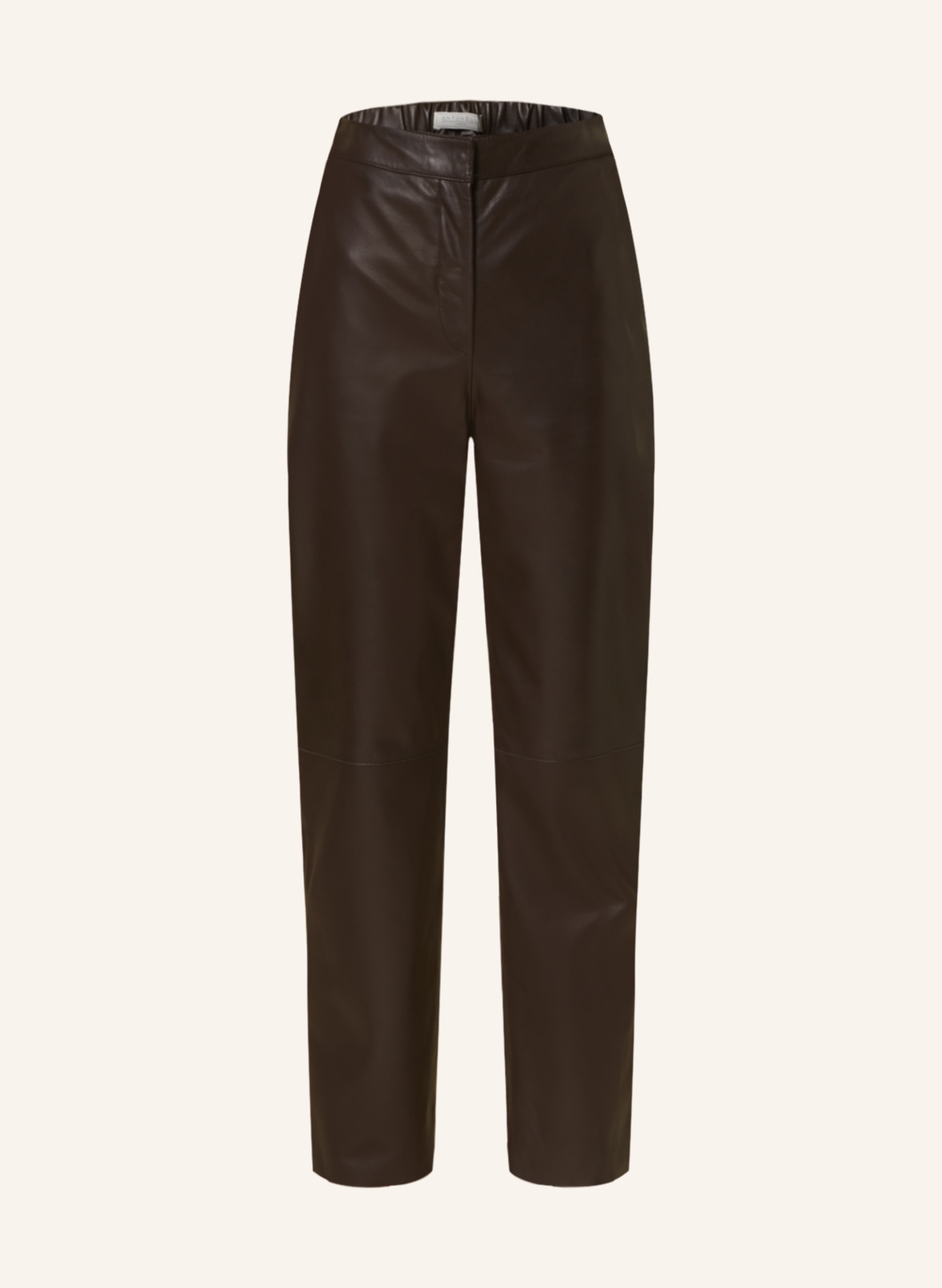 ANTONELLI firenze Leather pants SATURNO, Color: DARK BROWN (Image 1)