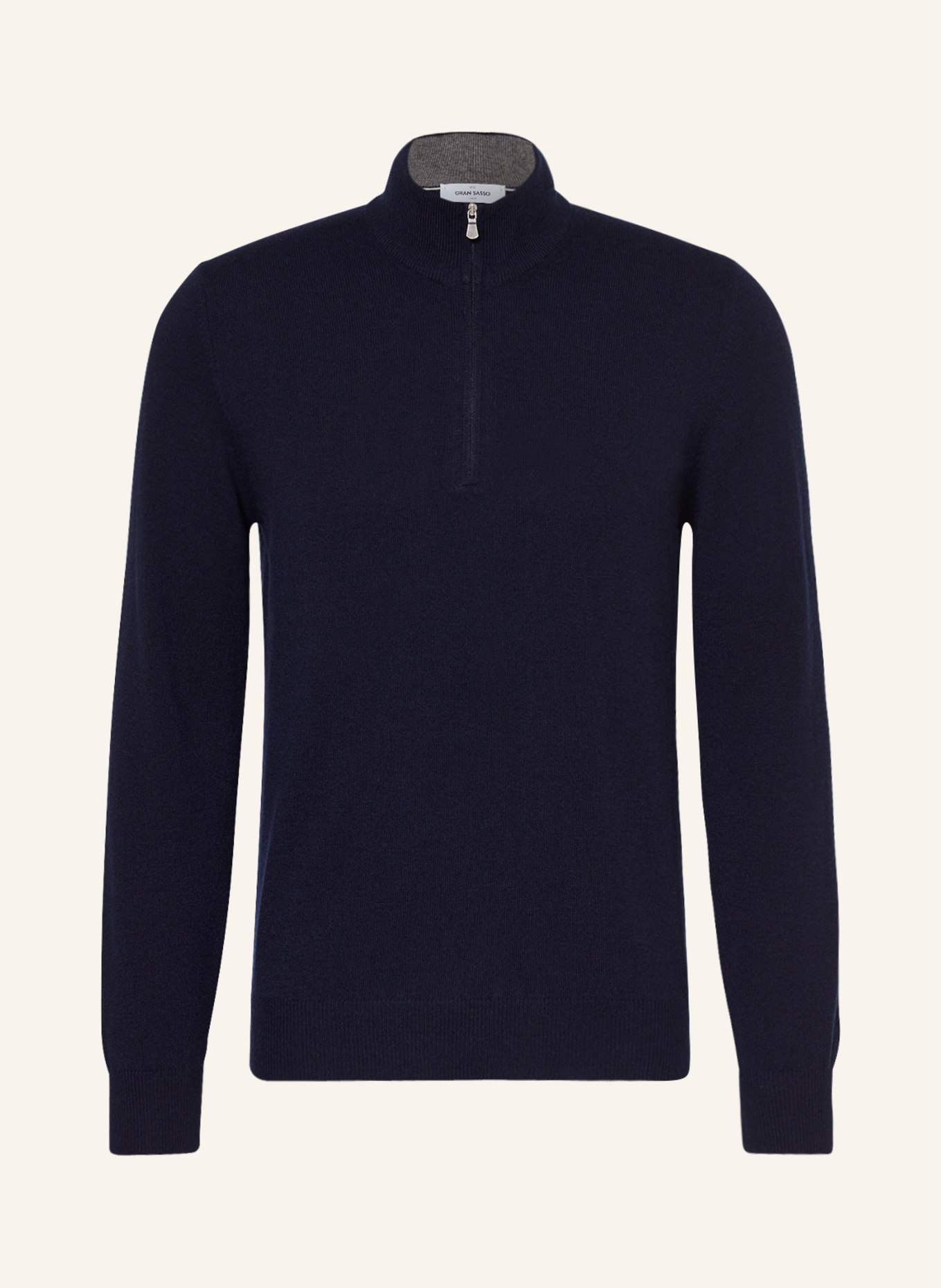 GRAN SASSO Half-zip sweater, Color: DARK BLUE (Image 1)