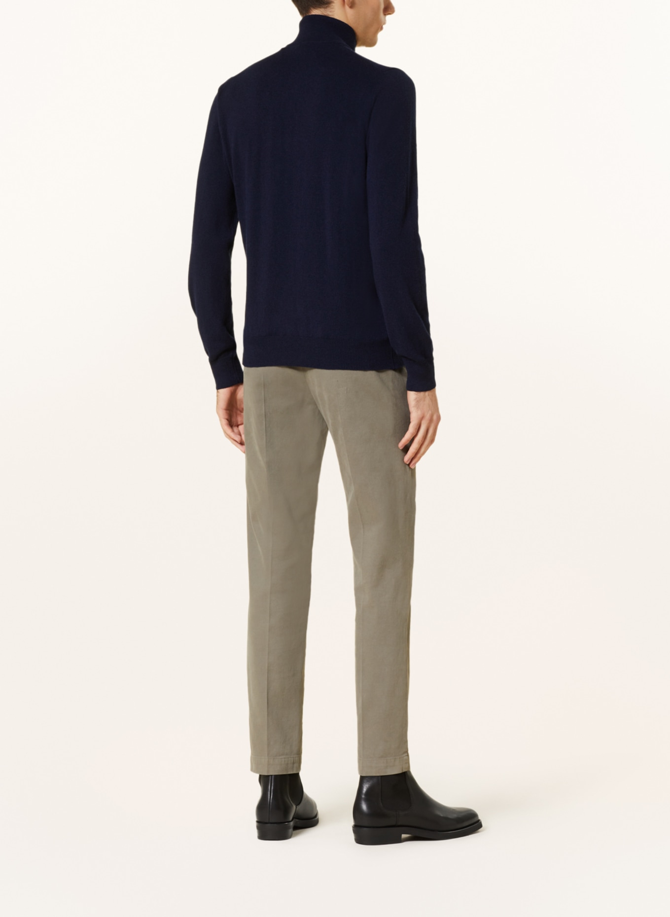 GRAN SASSO Half-zip sweater, Color: DARK BLUE (Image 3)