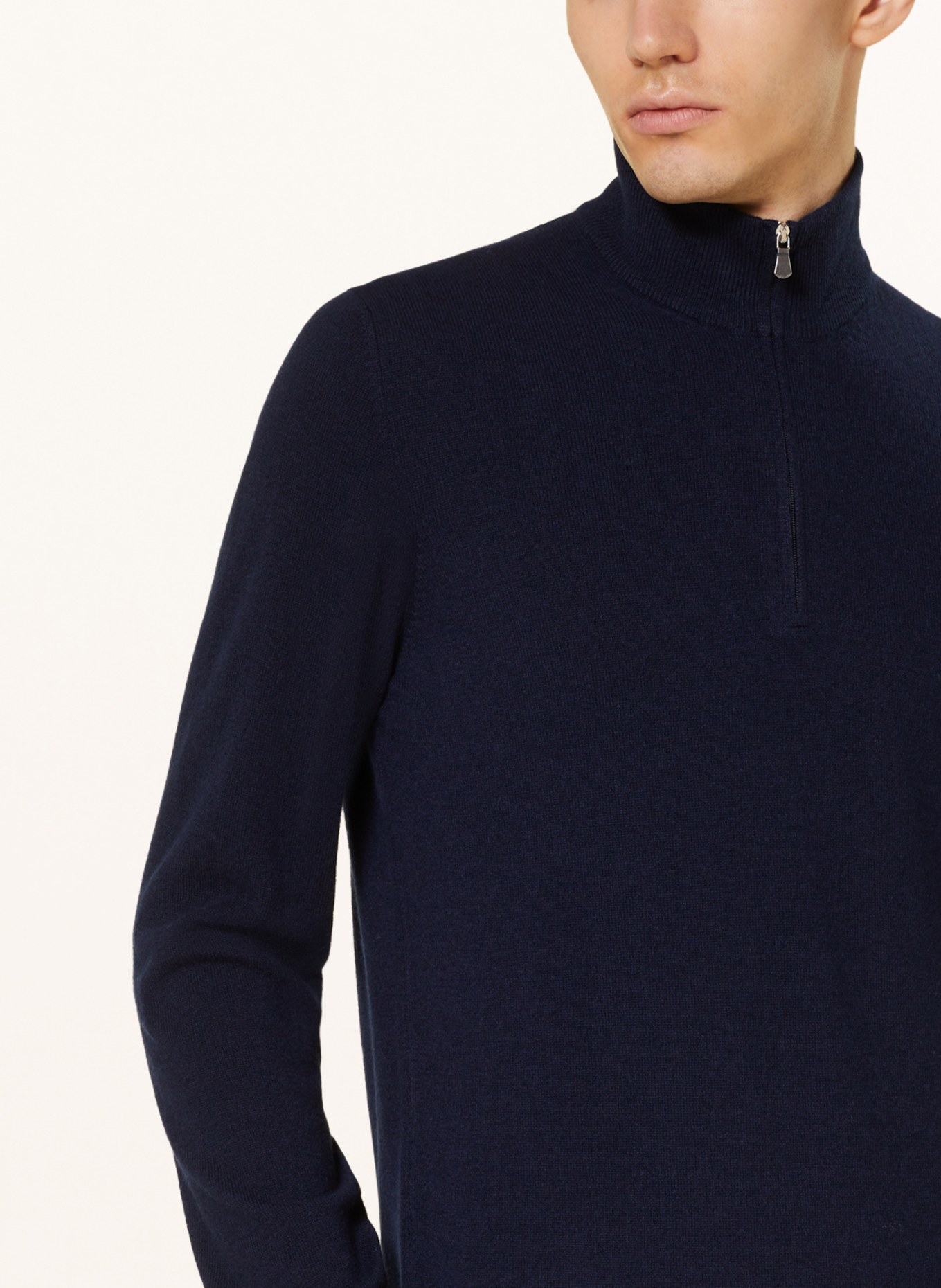 GRAN SASSO Half-zip sweater, Color: DARK BLUE (Image 4)