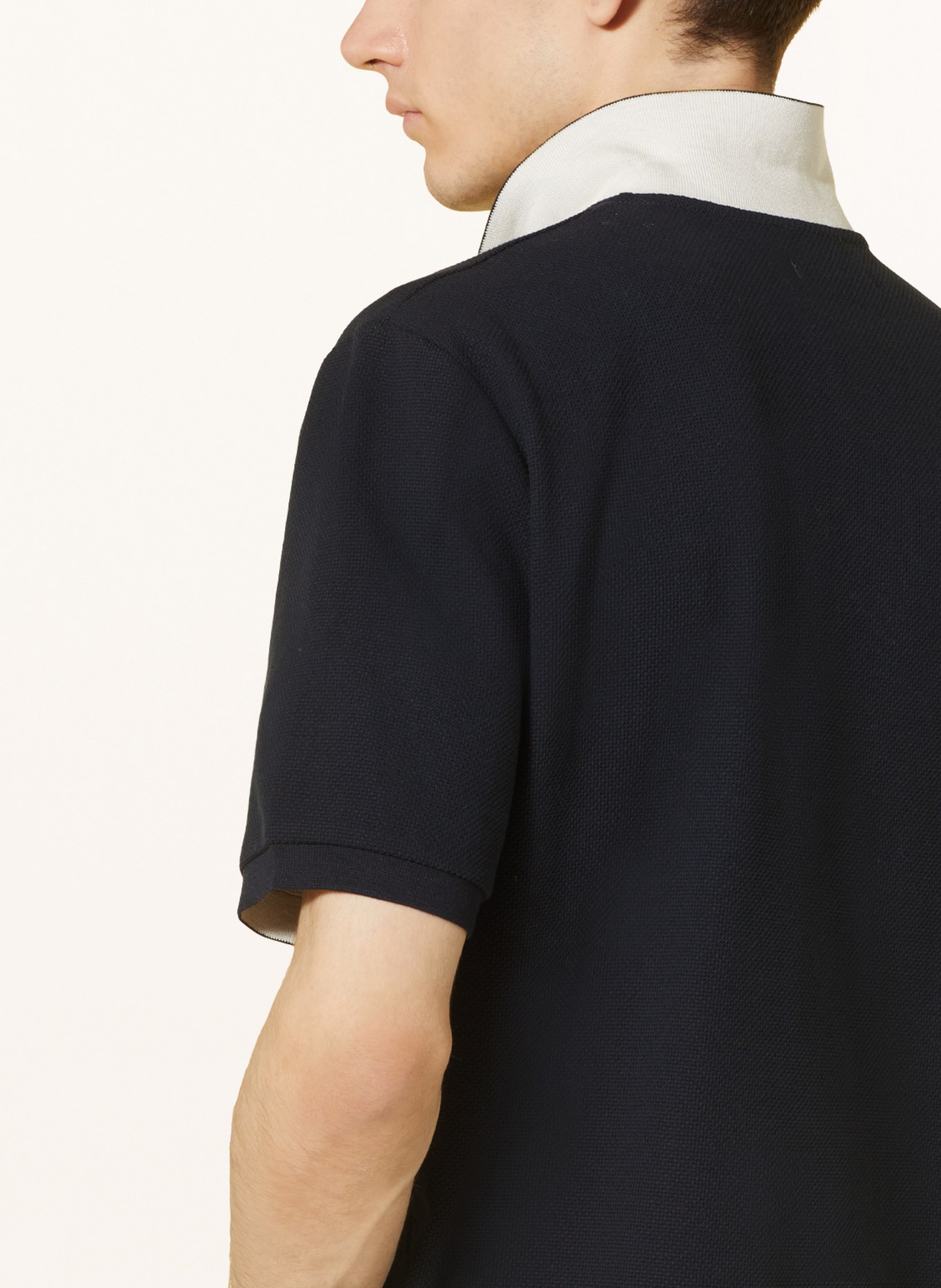 COS Piqué-Poloshirt Regular Fit, Farbe: DUNKELBLAU (Bild 4)
