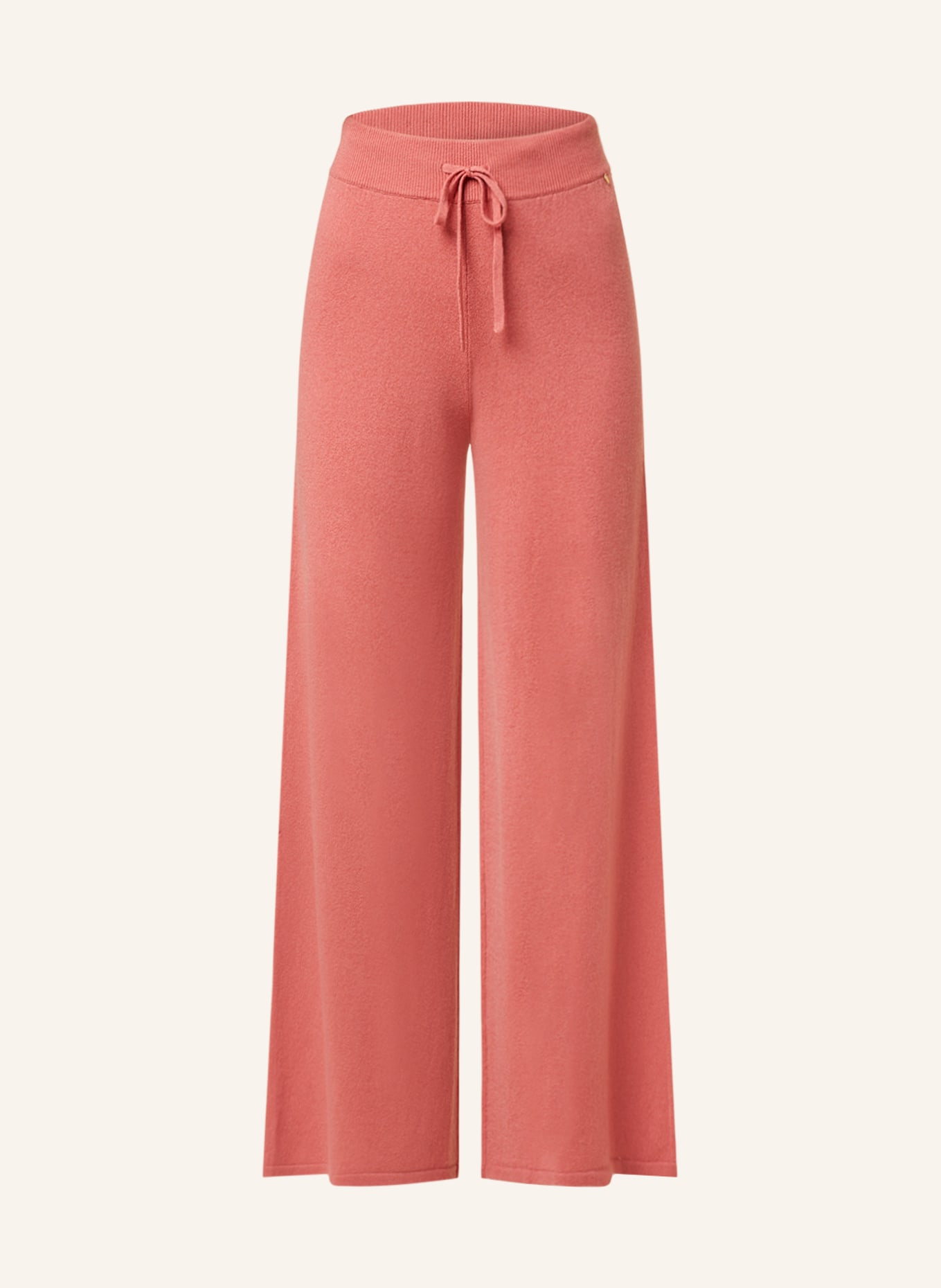 Delicatelove Knit trousers TOKYO made of cashmere, Color: LIGHT RED (Image 1)