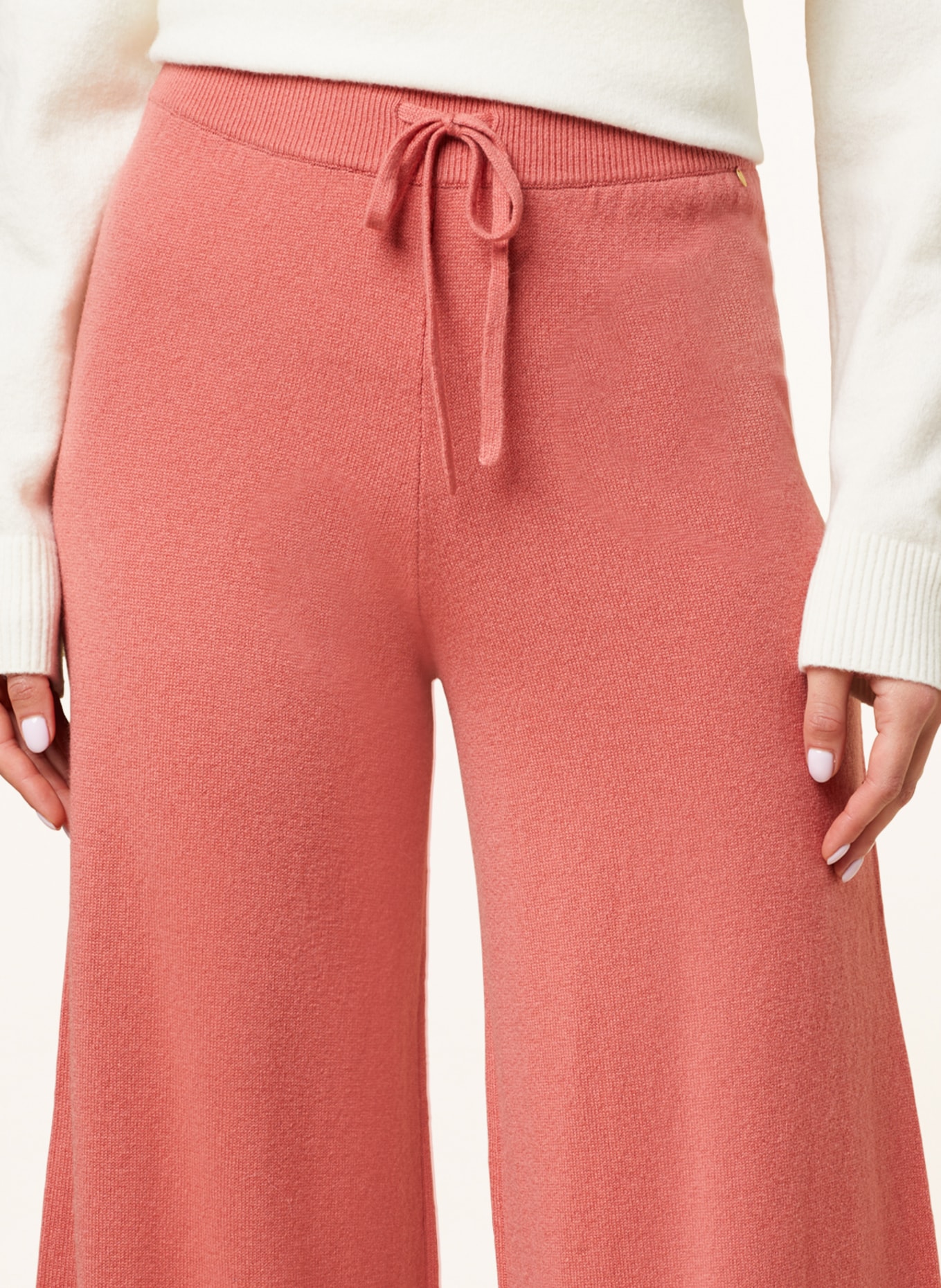 Delicatelove Knit trousers TOKYO made of cashmere, Color: LIGHT RED (Image 5)