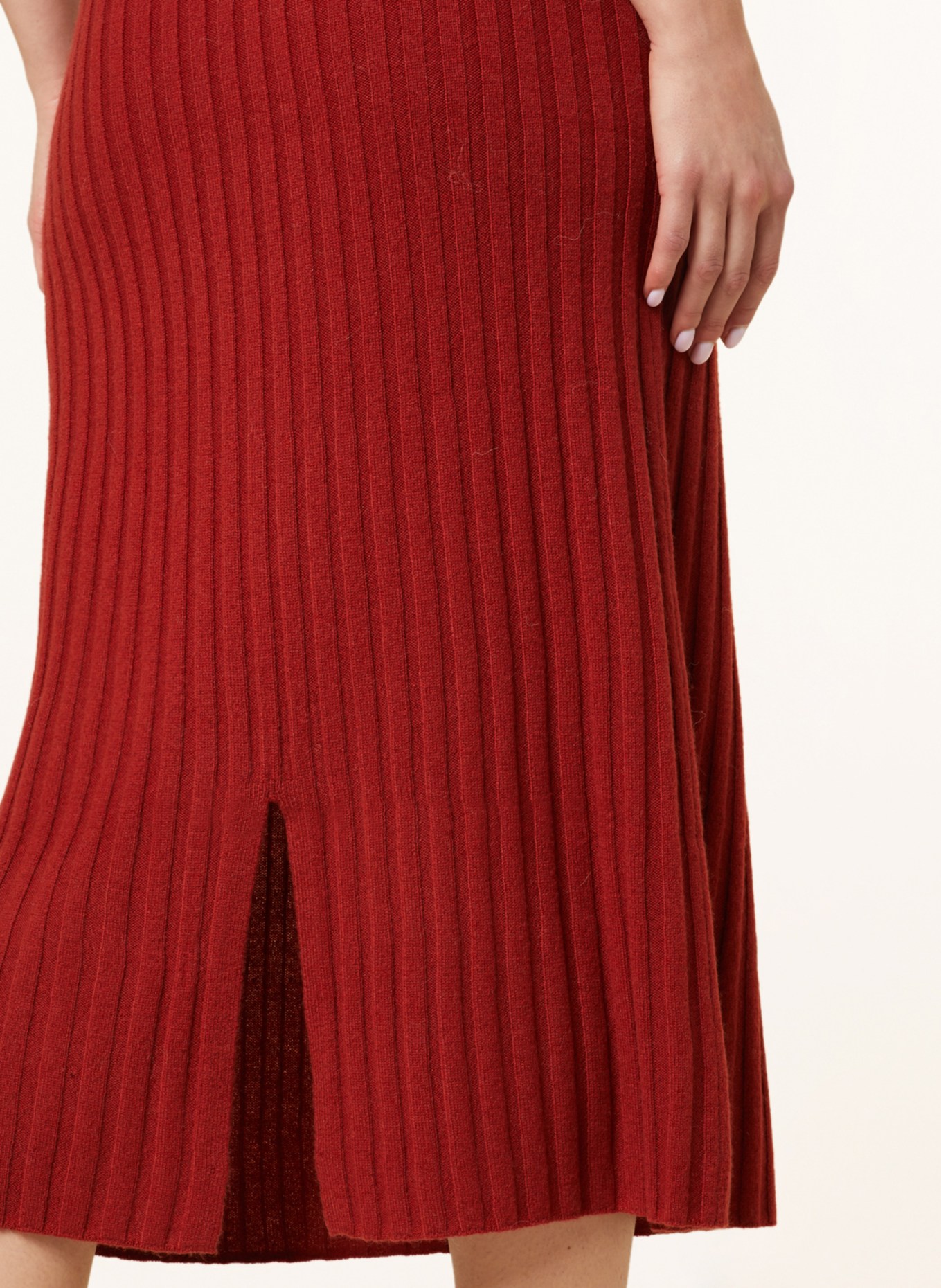 Delicatelove Knit skirt MELBOURNE made of cashmere, Color: DARK ORANGE (Image 4)