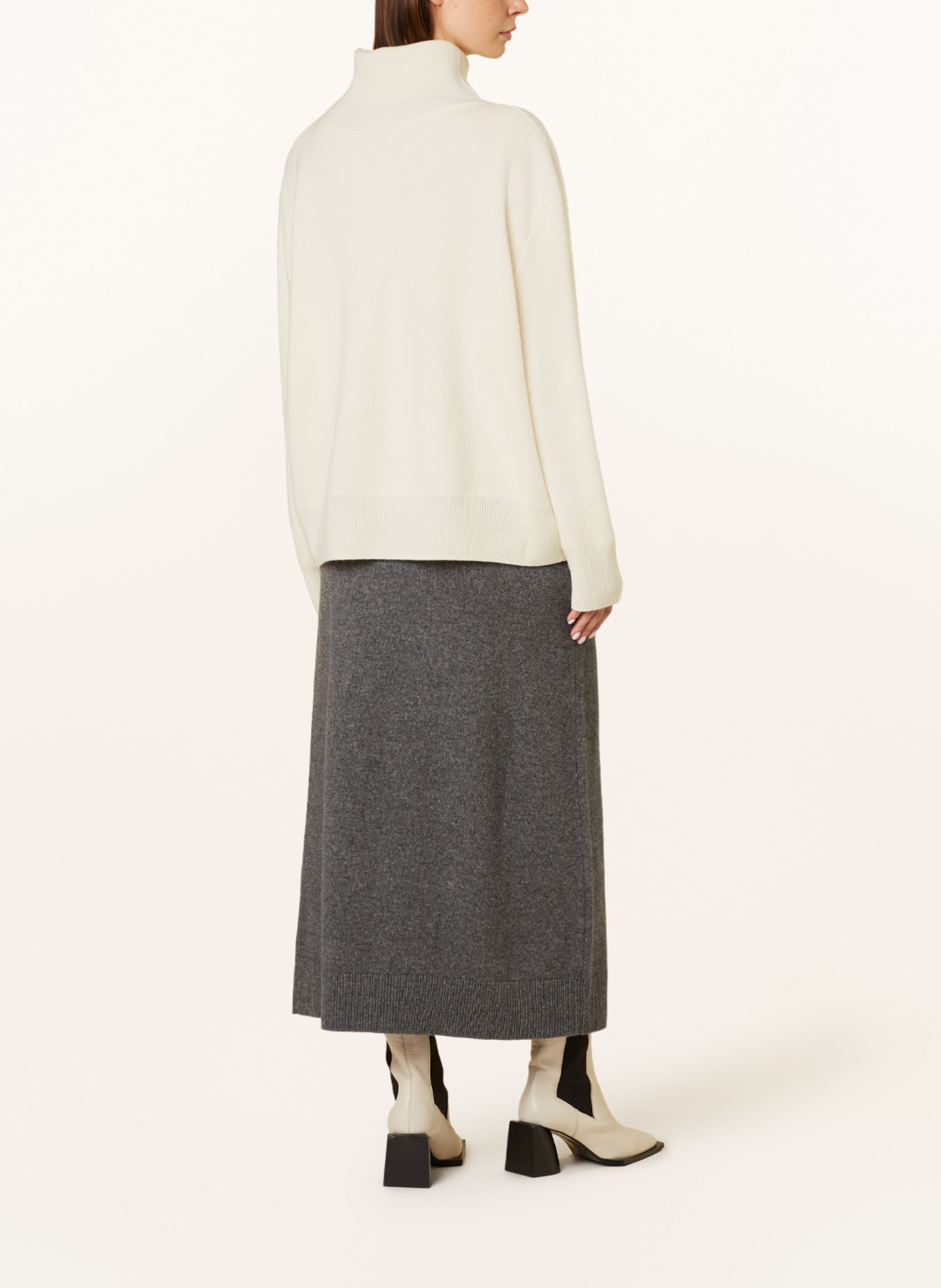 Delicatelove Overized-Rollkragenpullover COPENHAGEN mit Cashmere: ECRU