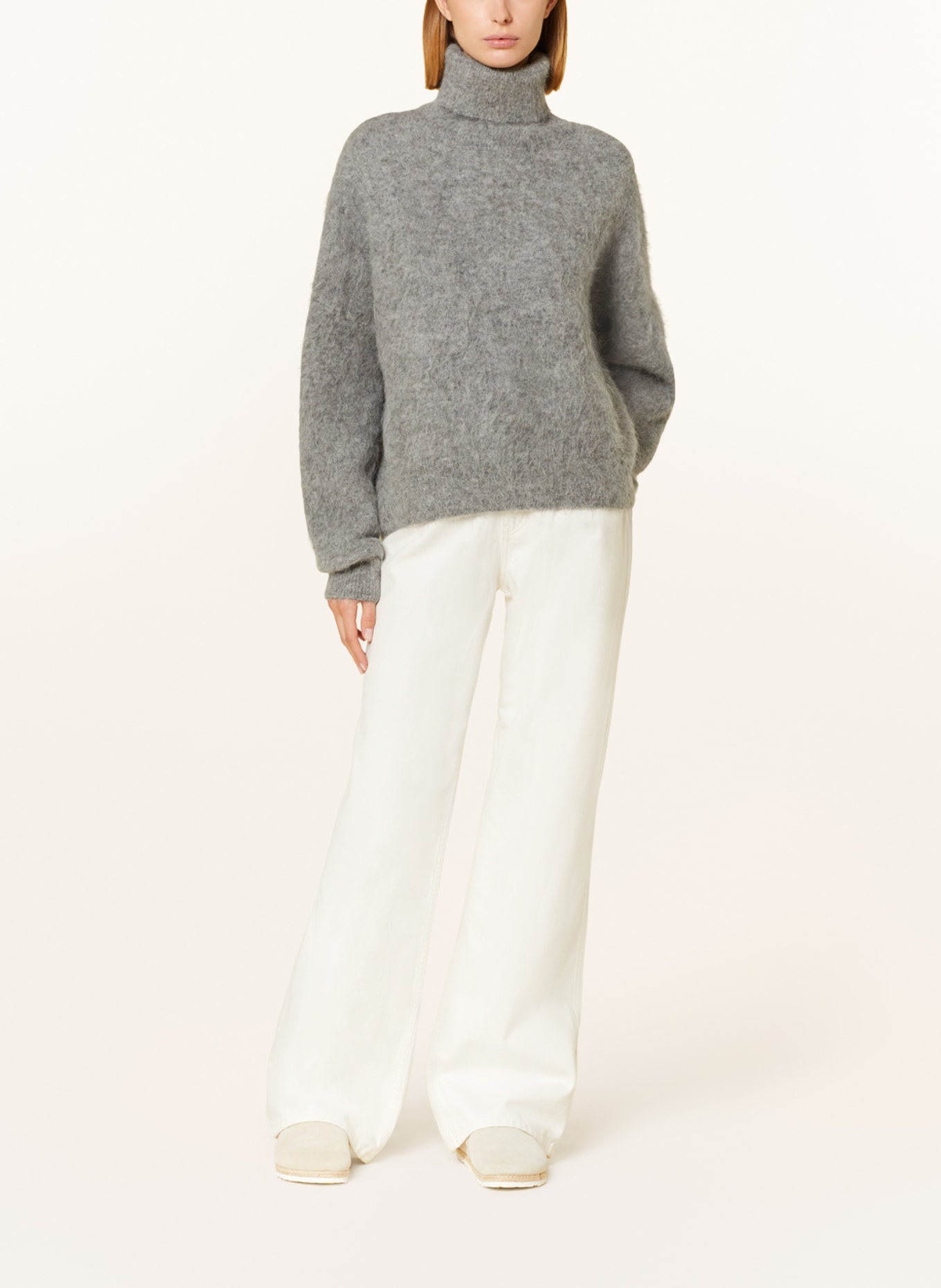 Delicatelove Alpaca sweater LIMA, Color: GRAY (Image 2)