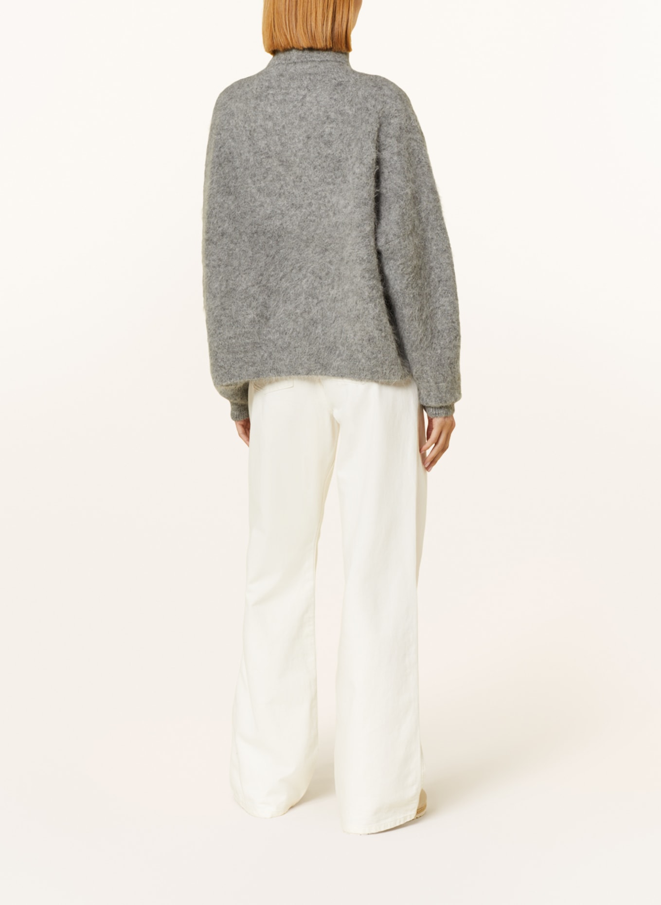 Delicatelove Alpaca sweater LIMA, Color: GRAY (Image 3)