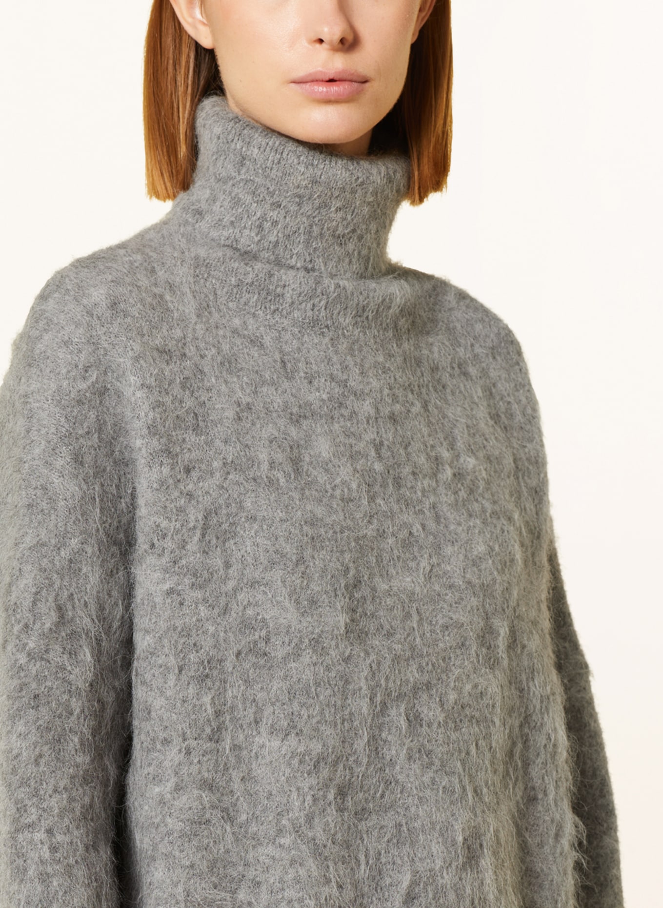 Delicatelove Alpaca sweater LIMA, Color: GRAY (Image 4)