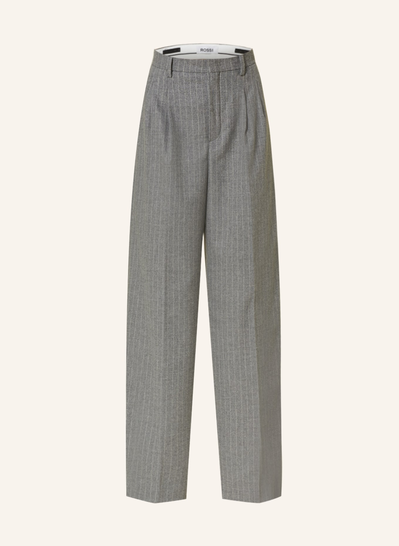ROSSI Wide leg trousers NOA, Color: SILVER/ WHITE (Image 1)