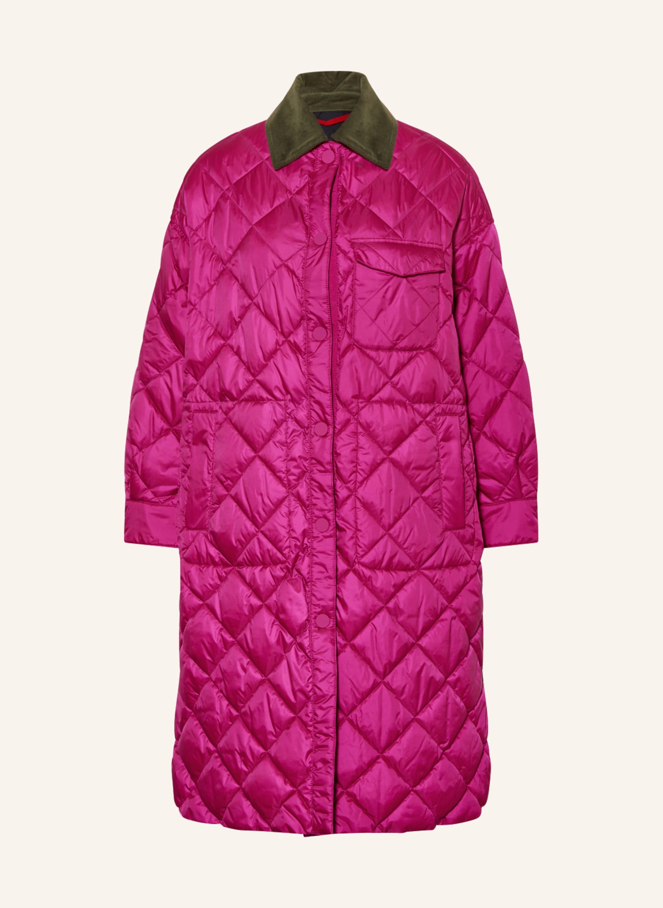 MAX & Co. Płaszcz pikowany LUSITANO model dwustronny, Kolor: FUKSJA (Obrazek 1)