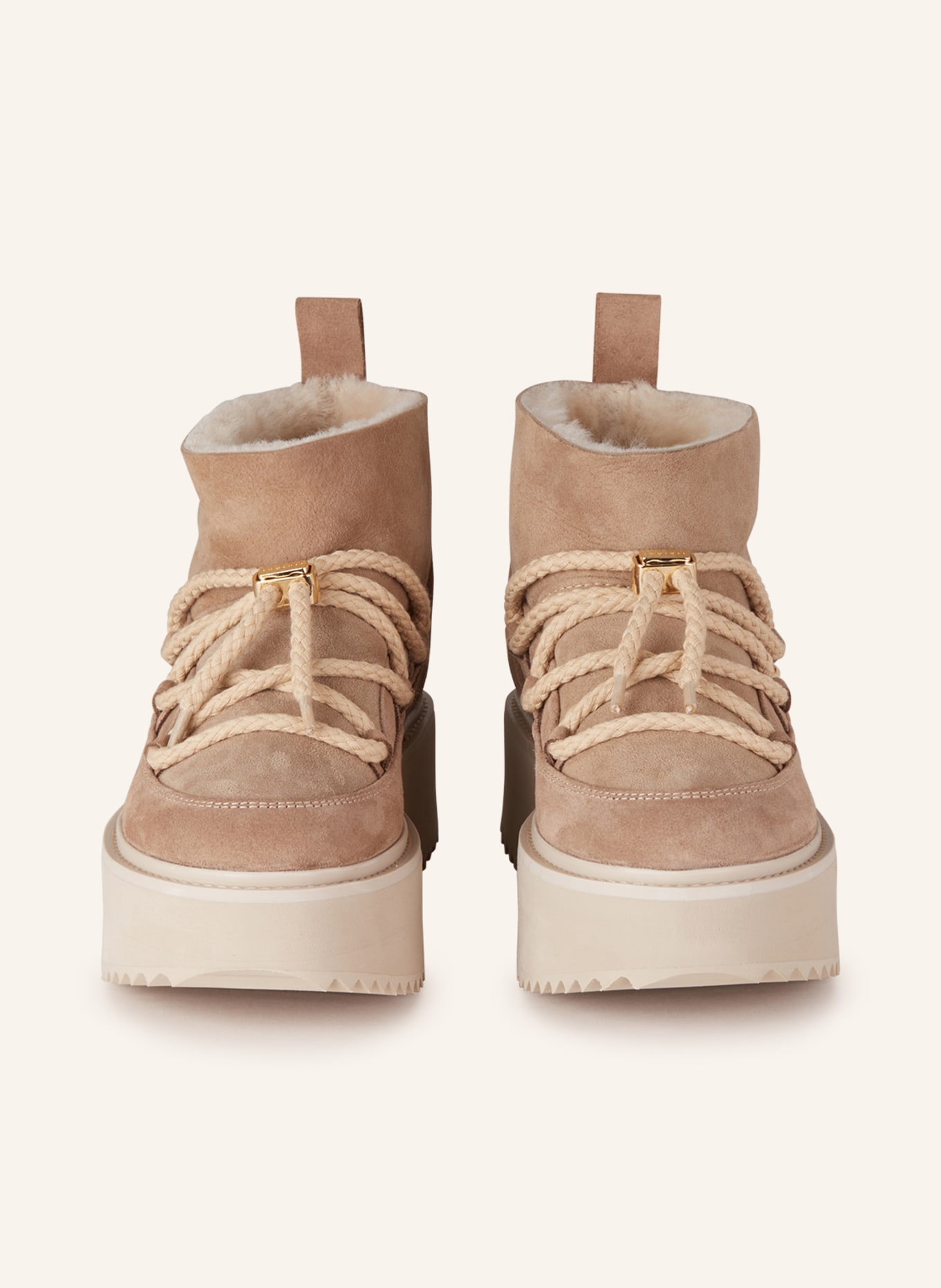 INUIKII Platform boots, Color: BEIGE (Image 3)