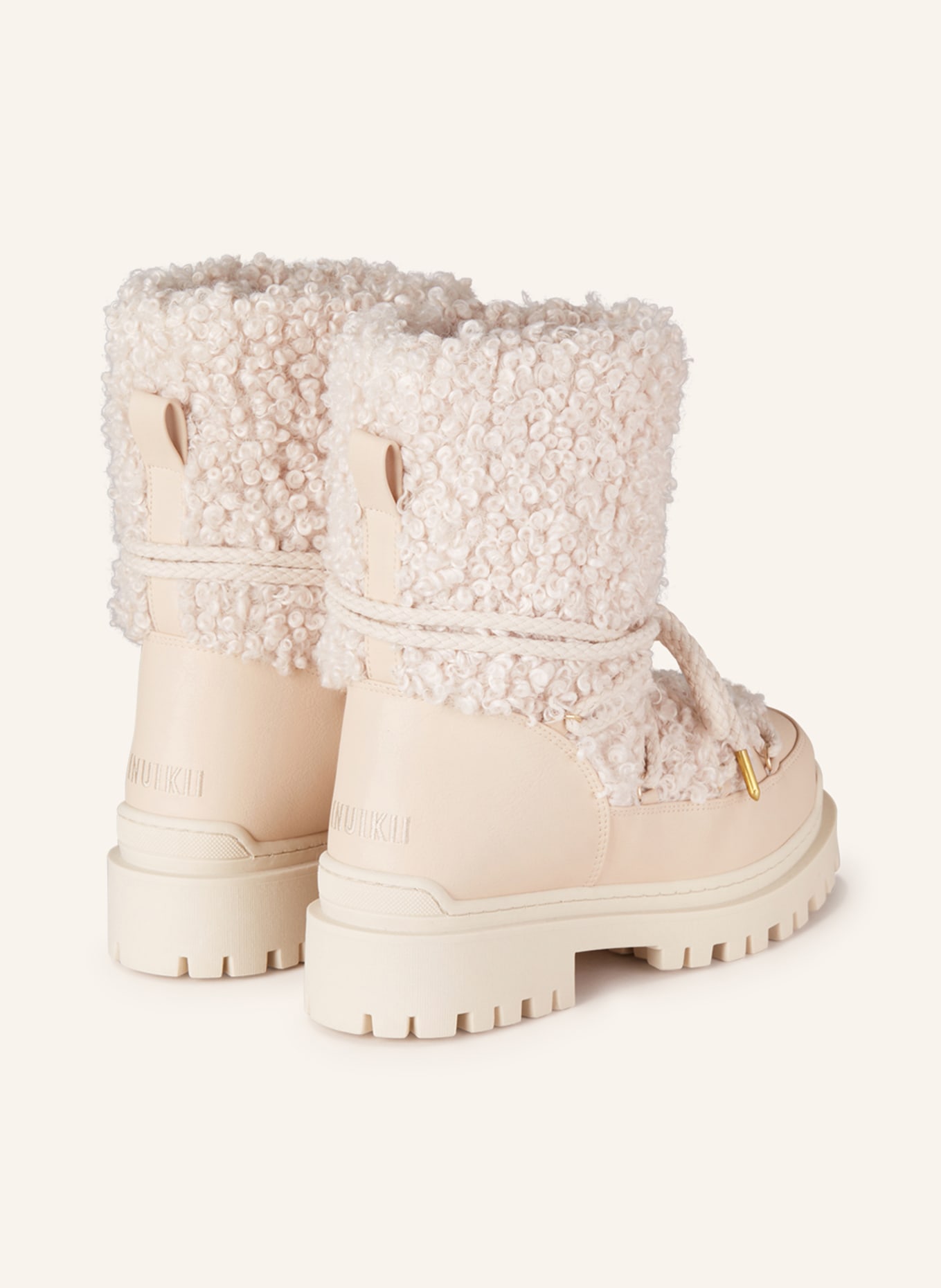 INUIKII Boots with teddy, Color: CREAM (Image 2)