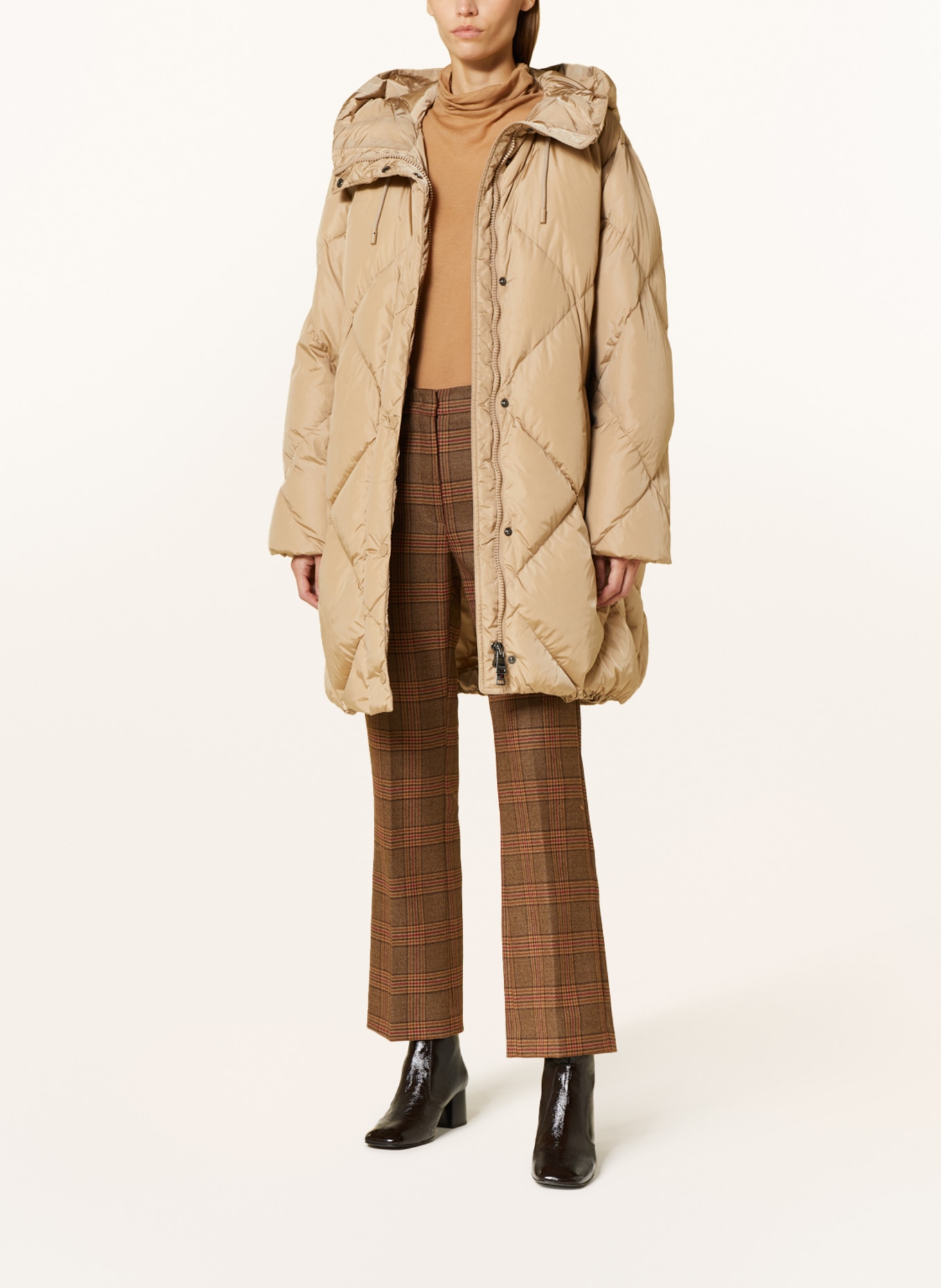 WEEKEND MaxMara Down coat CALERNO, Color: CAMEL (Image 2)
