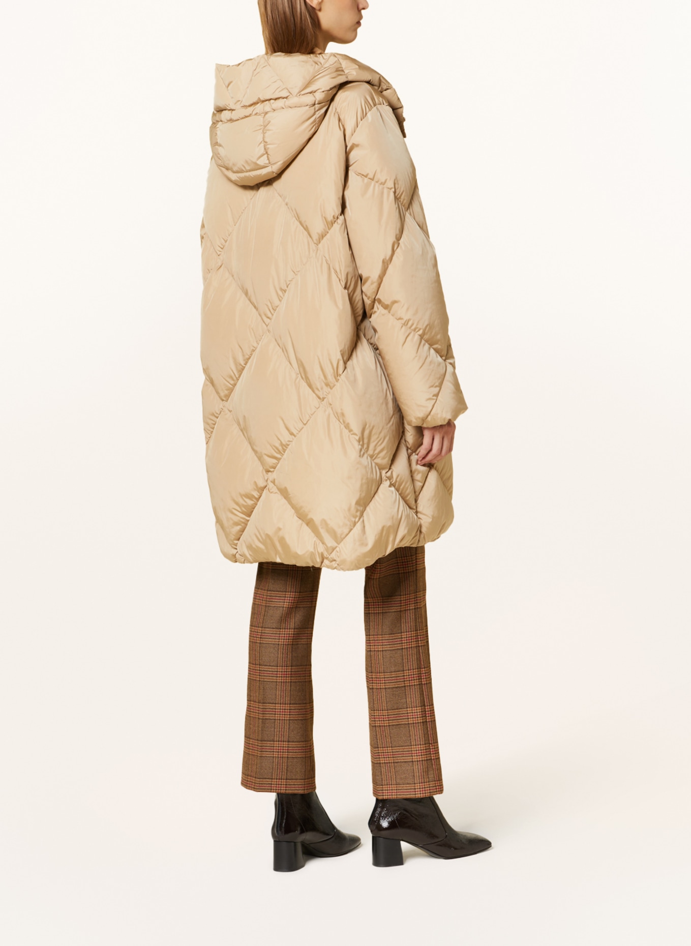 WEEKEND MaxMara Down coat CALERNO, Color: CAMEL (Image 3)