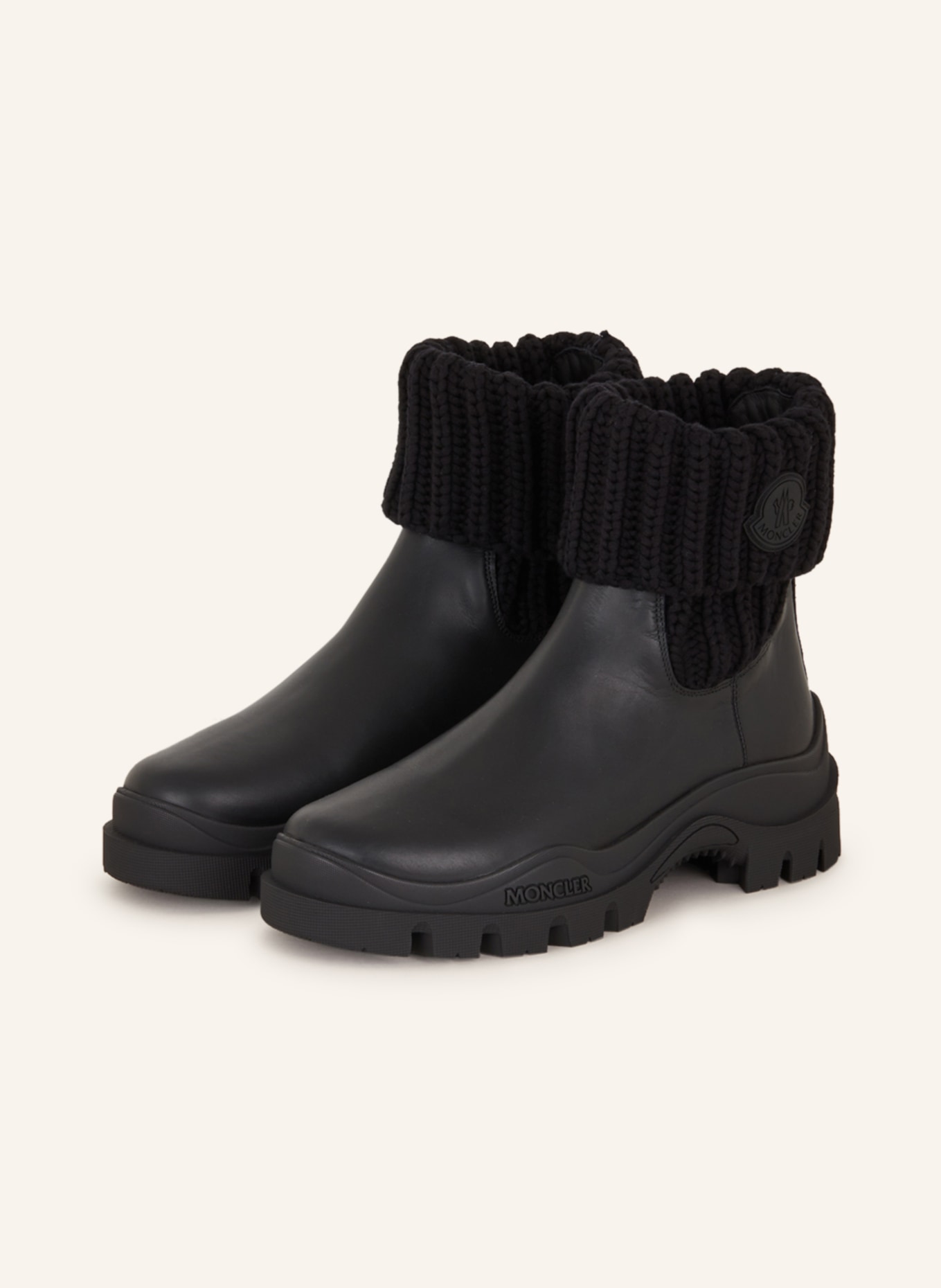 MONCLER Chelsea boots, Color: BLACK (Image 1)