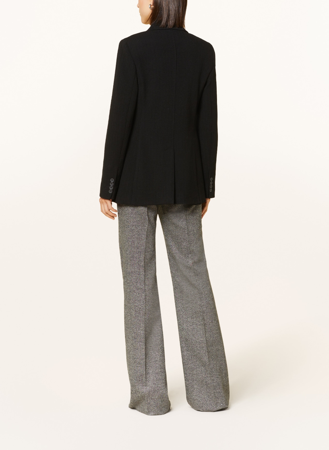 MaxMara STUDIO Jersey blazer REFOLO, Color: BLACK (Image 3)
