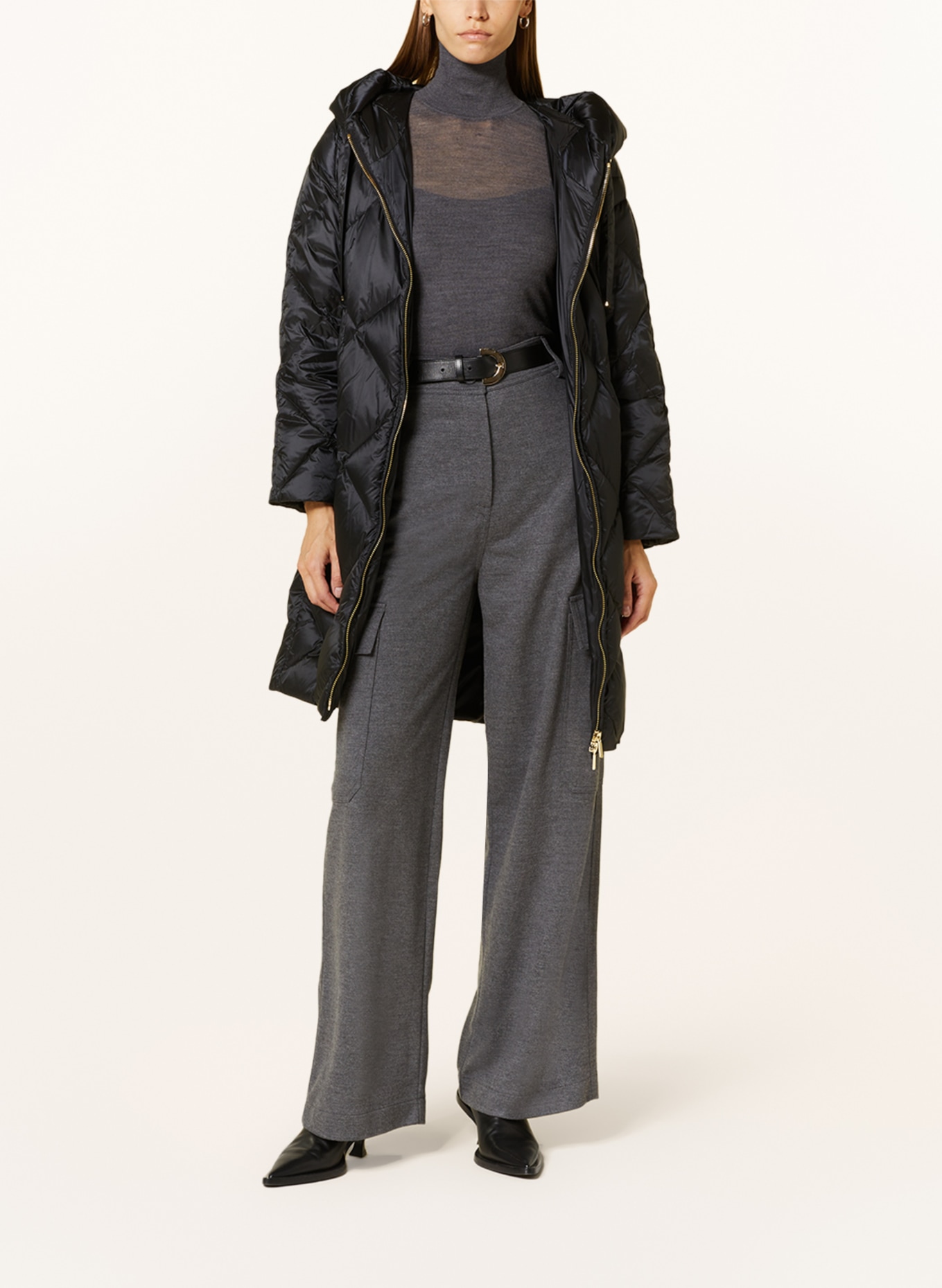 Max Mara Down coat TREFE, Color: BLACK (Image 2)