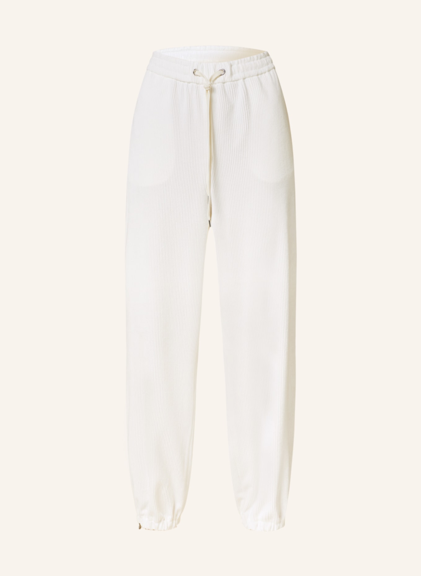 MONCLER Corduroy trousers, Color: WHITE (Image 1)