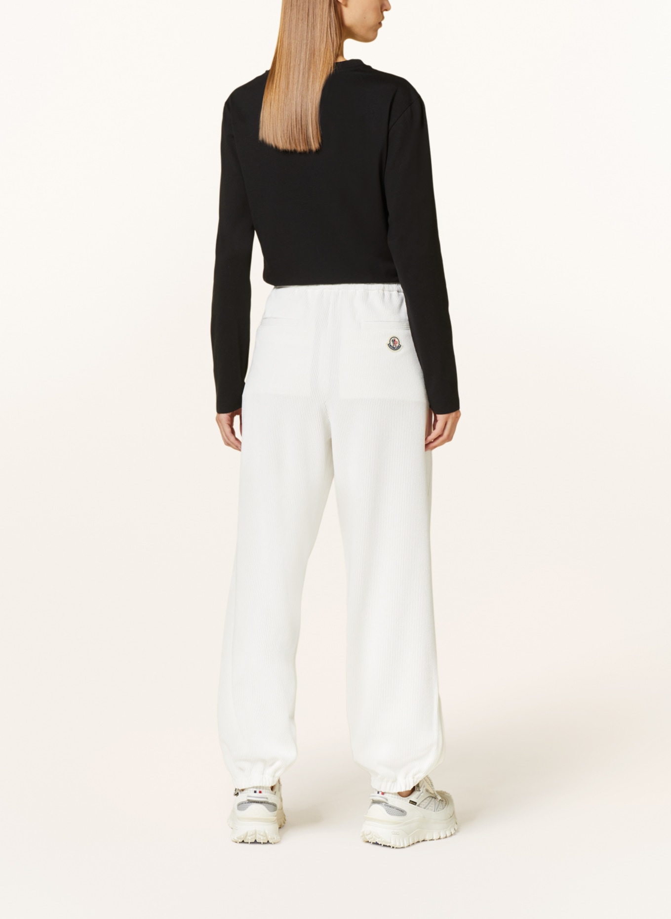 MONCLER Corduroy trousers, Color: WHITE (Image 3)