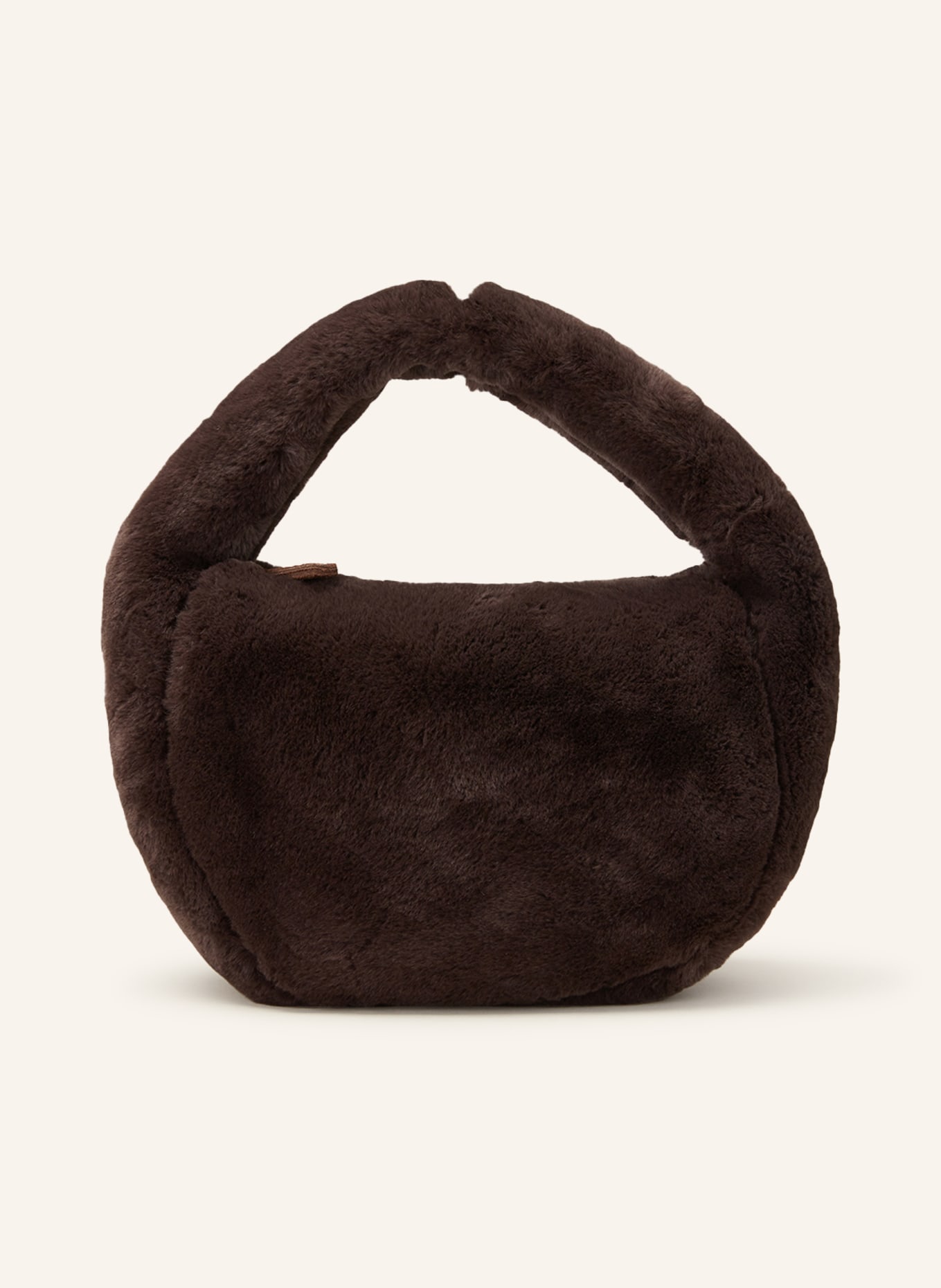 ViaMailBag Hobo bag GARMISH with faux fur, Color: DARK GRAY (Image 1)