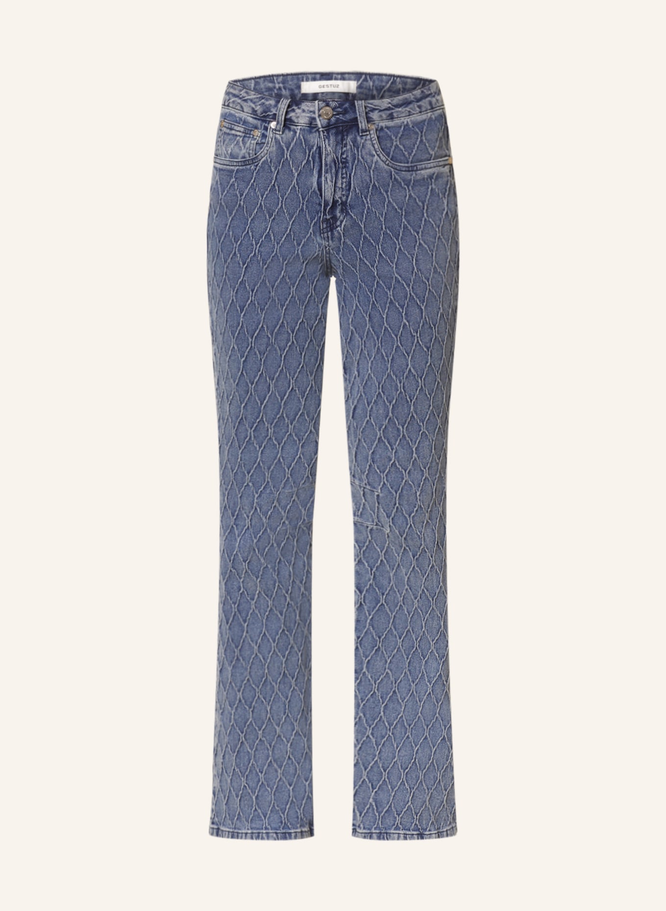 GESTUZ Flared Jeans ROZERINGZ, Farbe: 101120 Washed mid blu (Bild 1)
