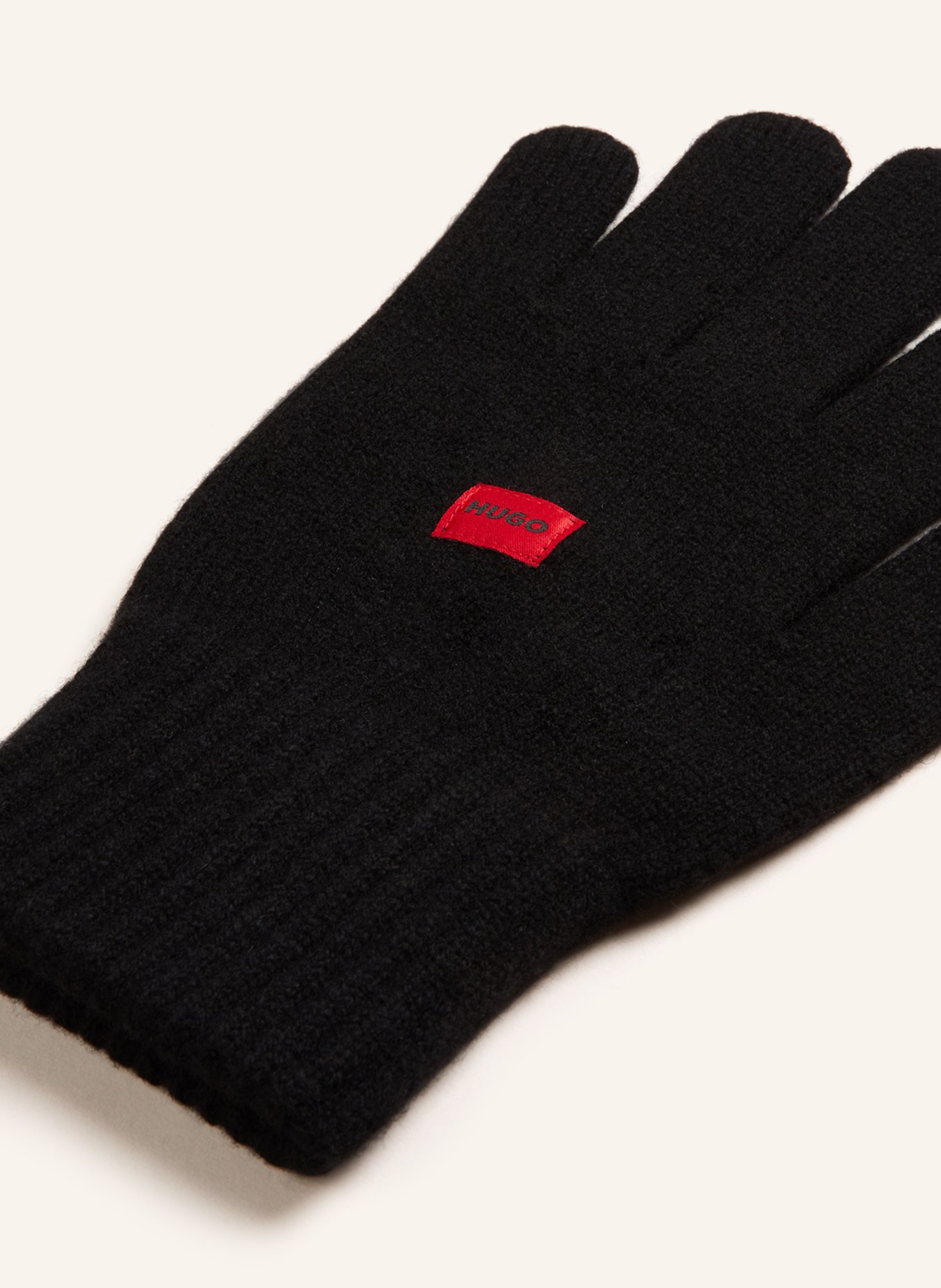 HUGO Gloves WAFF, Color: BLACK (Image 2)