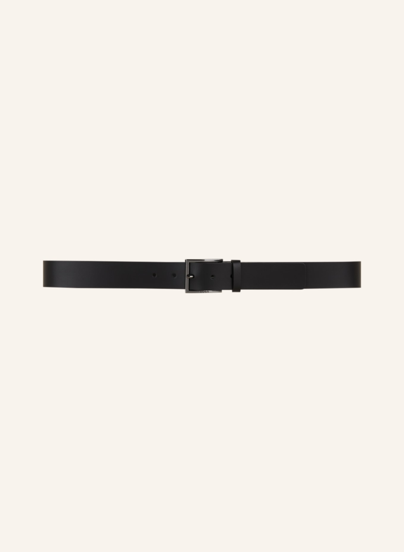HUGO Leather belt, Color: BLACK (Image 2)