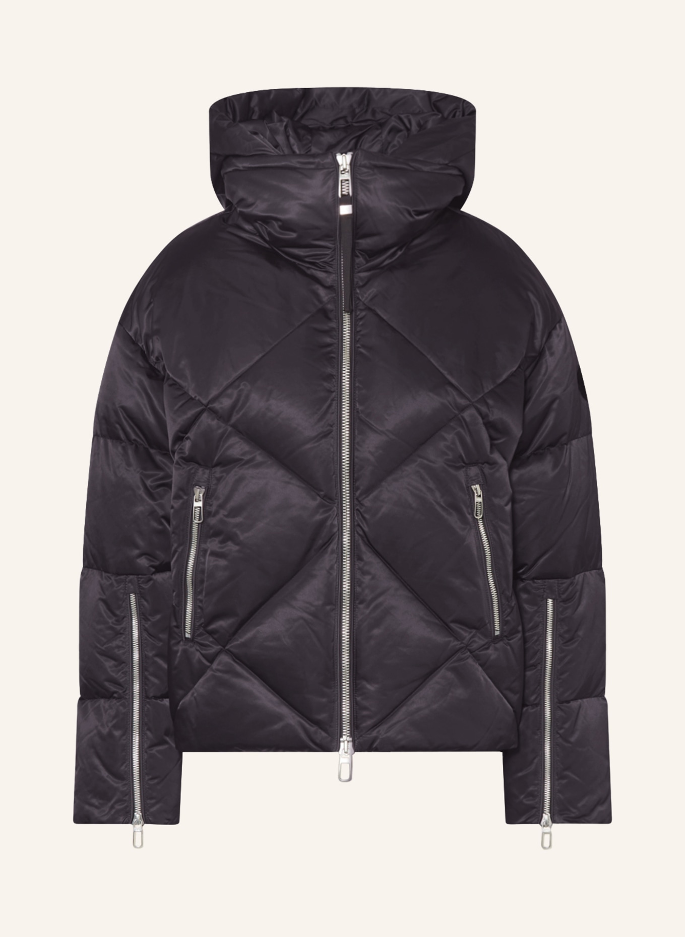 DUNO Down jacket AIRA with detachable hood, Color: DARK BLUE (Image 1)