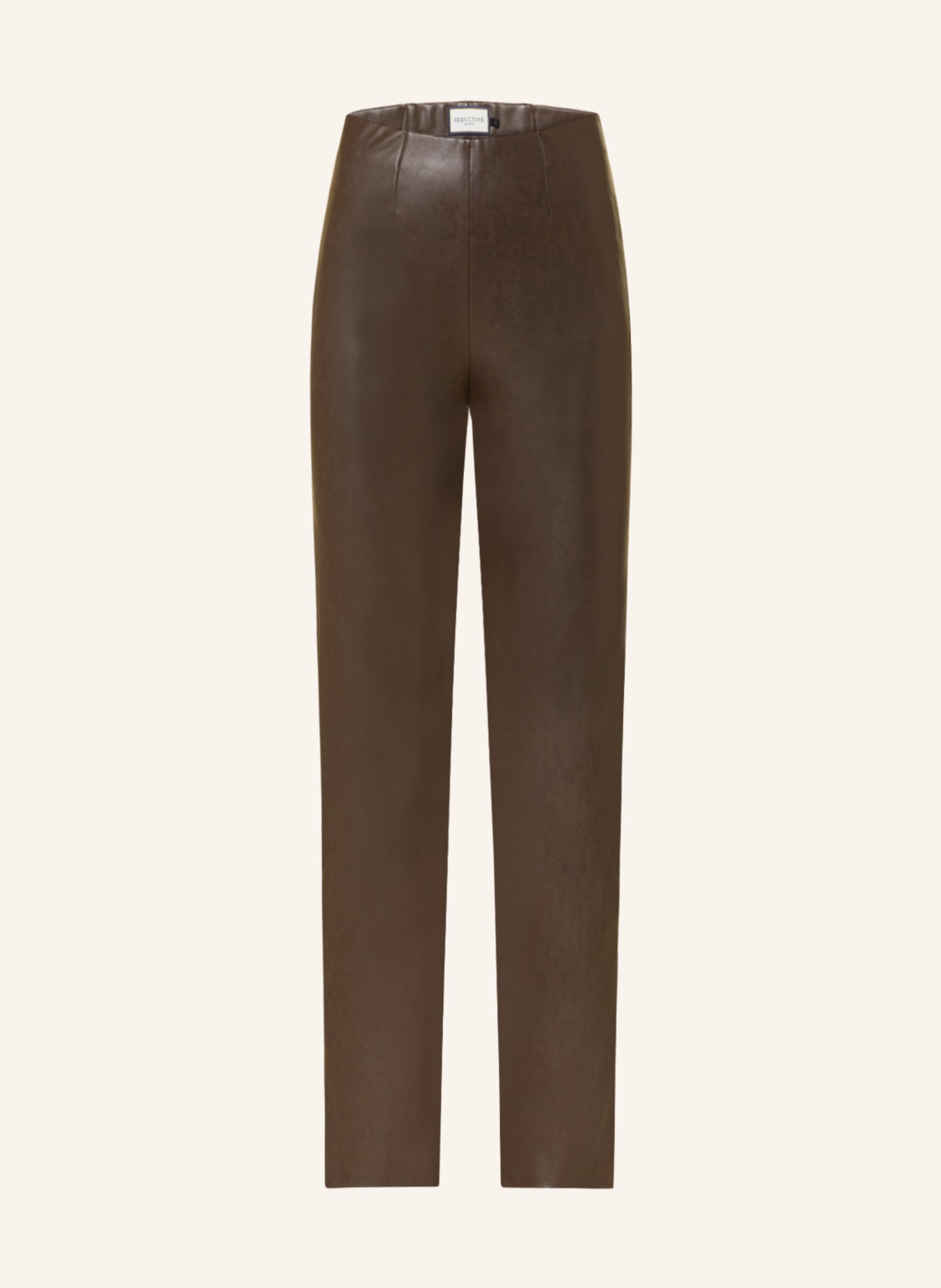 SEDUCTIVE Trousers CINDESSA in leather look, Color: BROWN (Image 1)