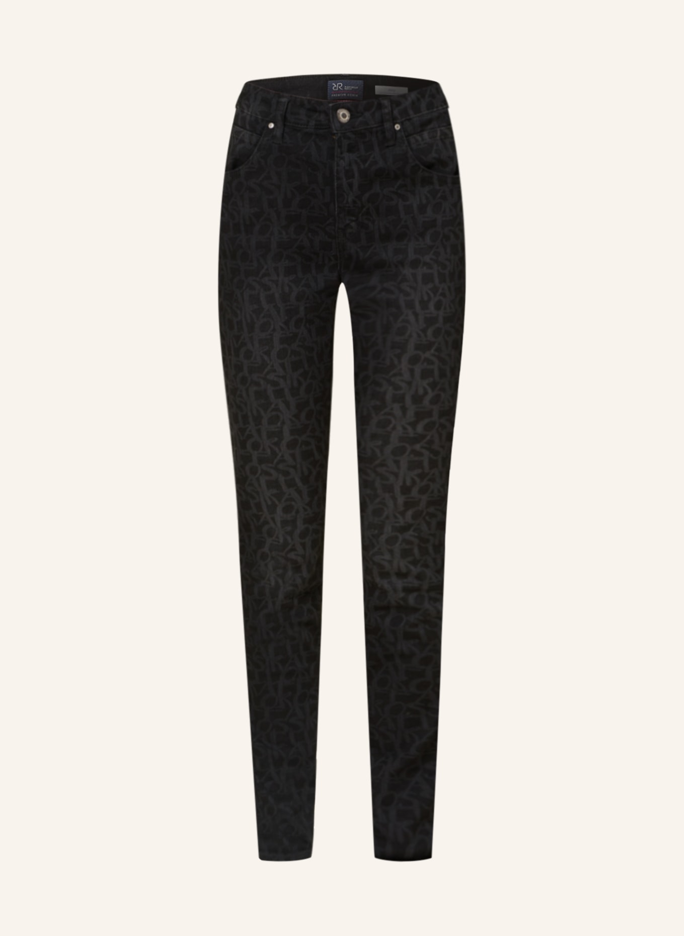 RAFFAELLO ROSSI Jeans AMAL, Farbe: 99 Schwarz gemustert (Bild 1)