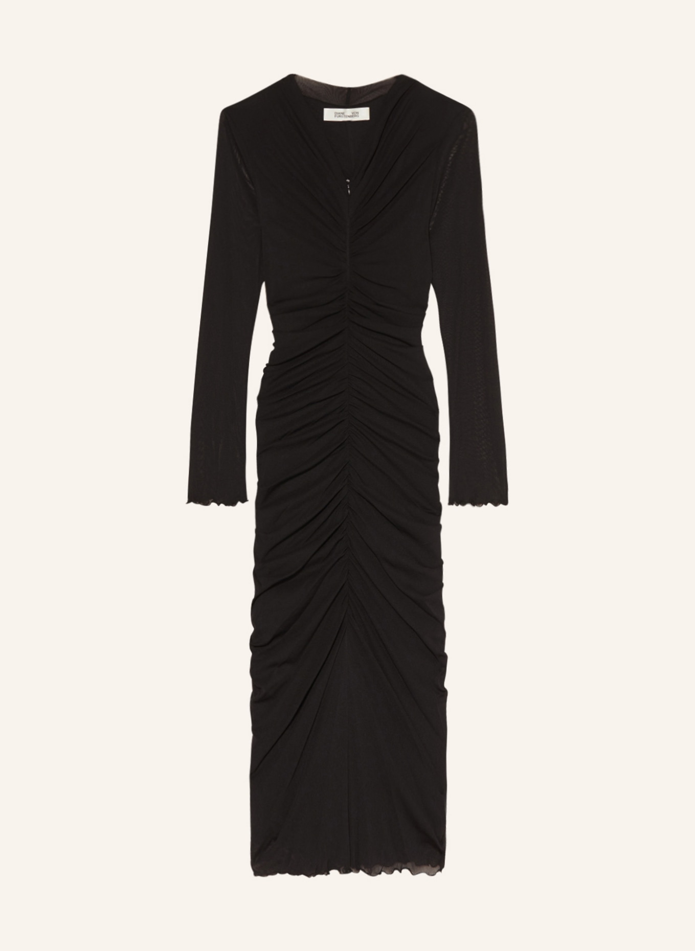 DIANE VON FURSTENBERG Mesh dress ALABAMA, Color: BLACK (Image 1)