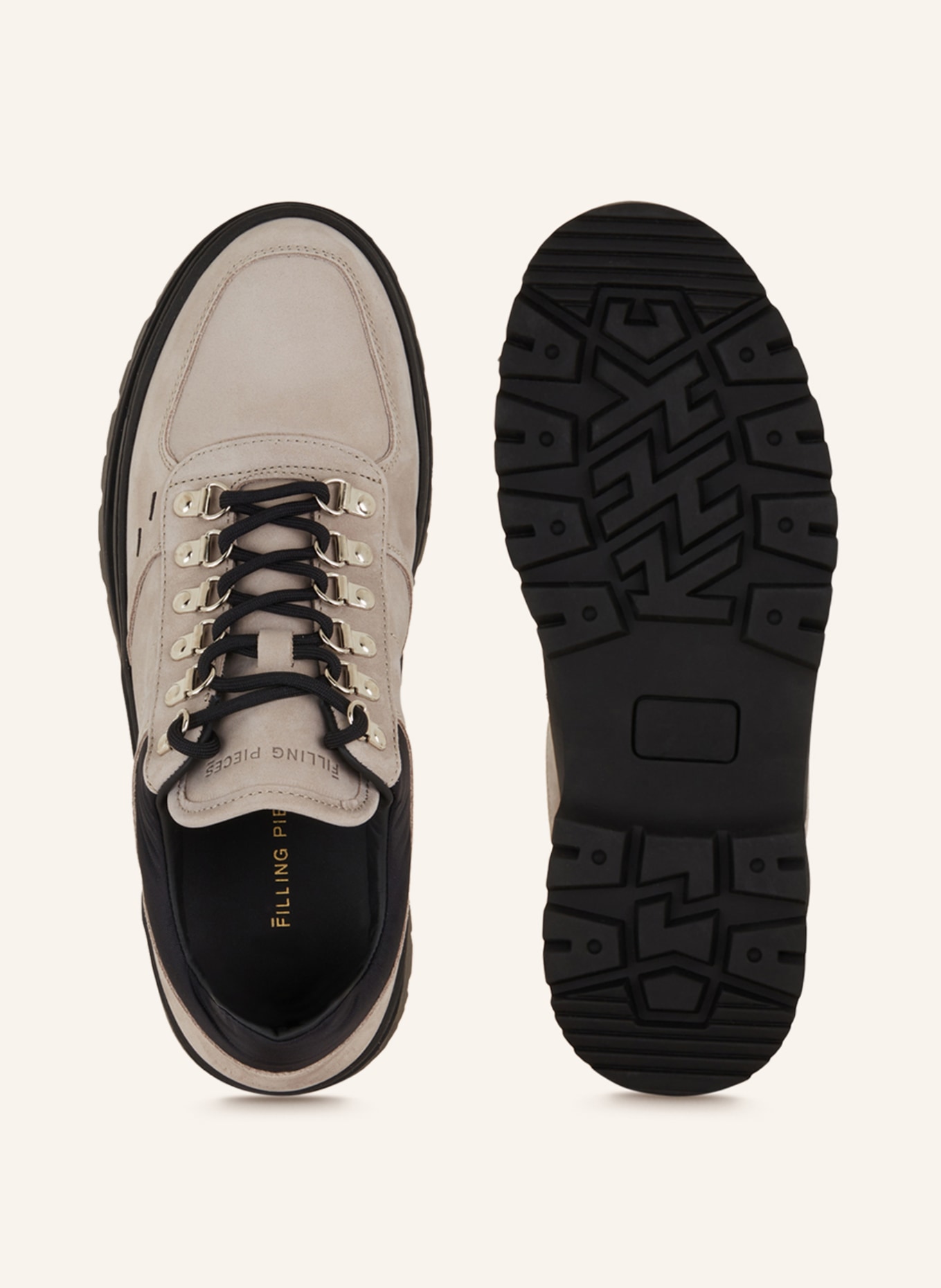 FILLING PIECES Lace-up shoes MOUNTAIN, Color: TAUPE/ BLACK (Image 5)